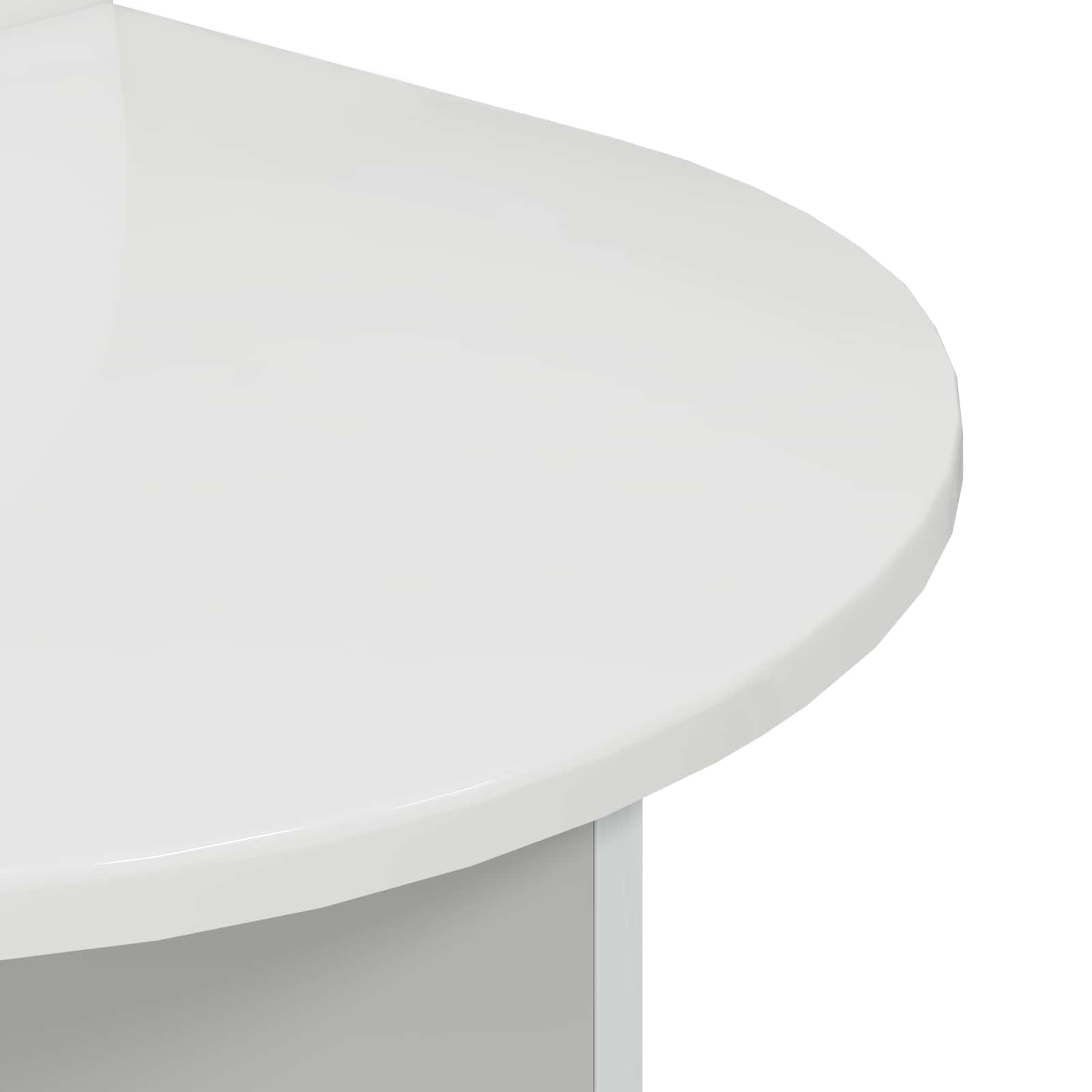 Table de chevet 2 pcs Blanc brillant 48 x 49 x 65 cm - XIOS