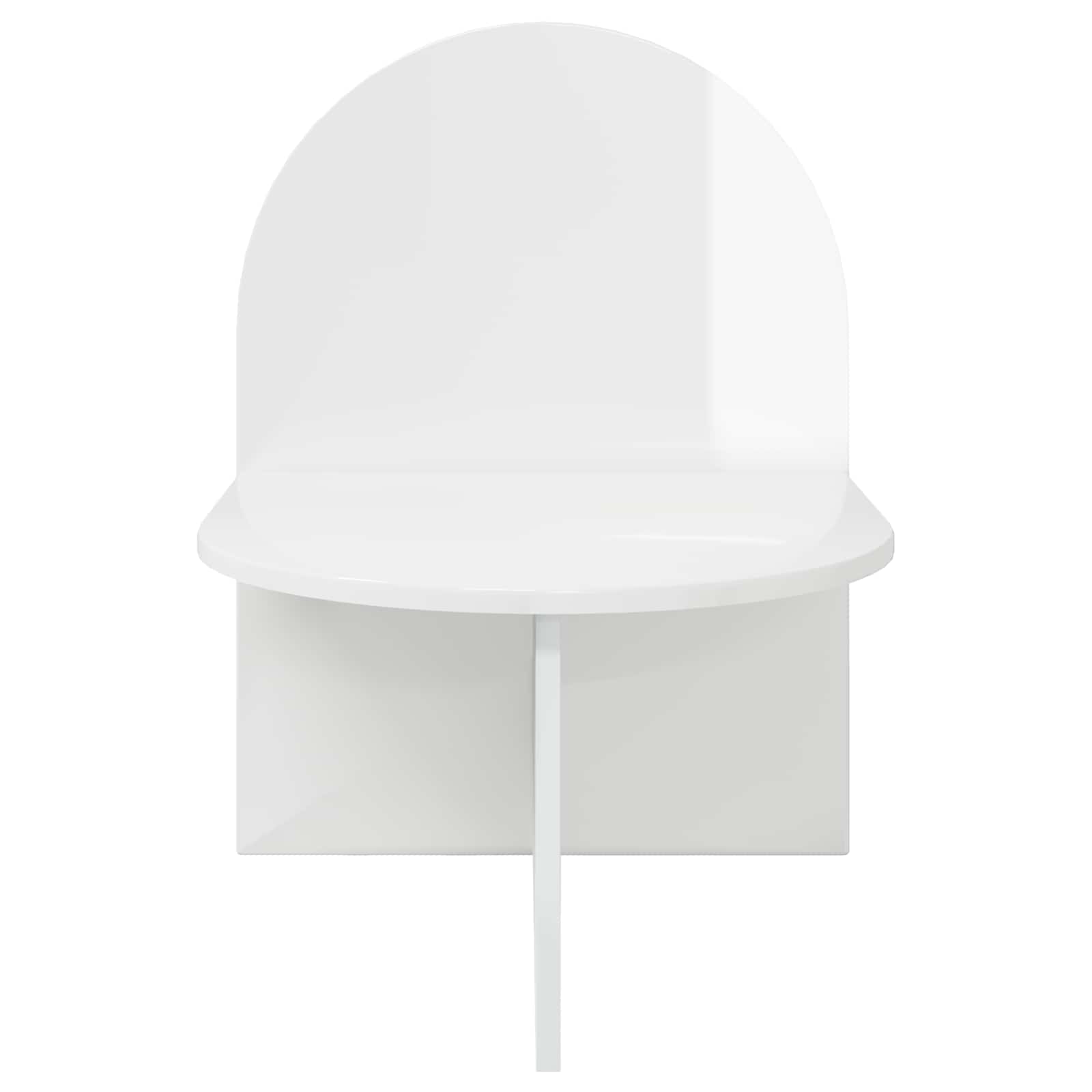 Table de chevet 2 pcs Blanc brillant 48 x 49 x 65 cm - XIOS