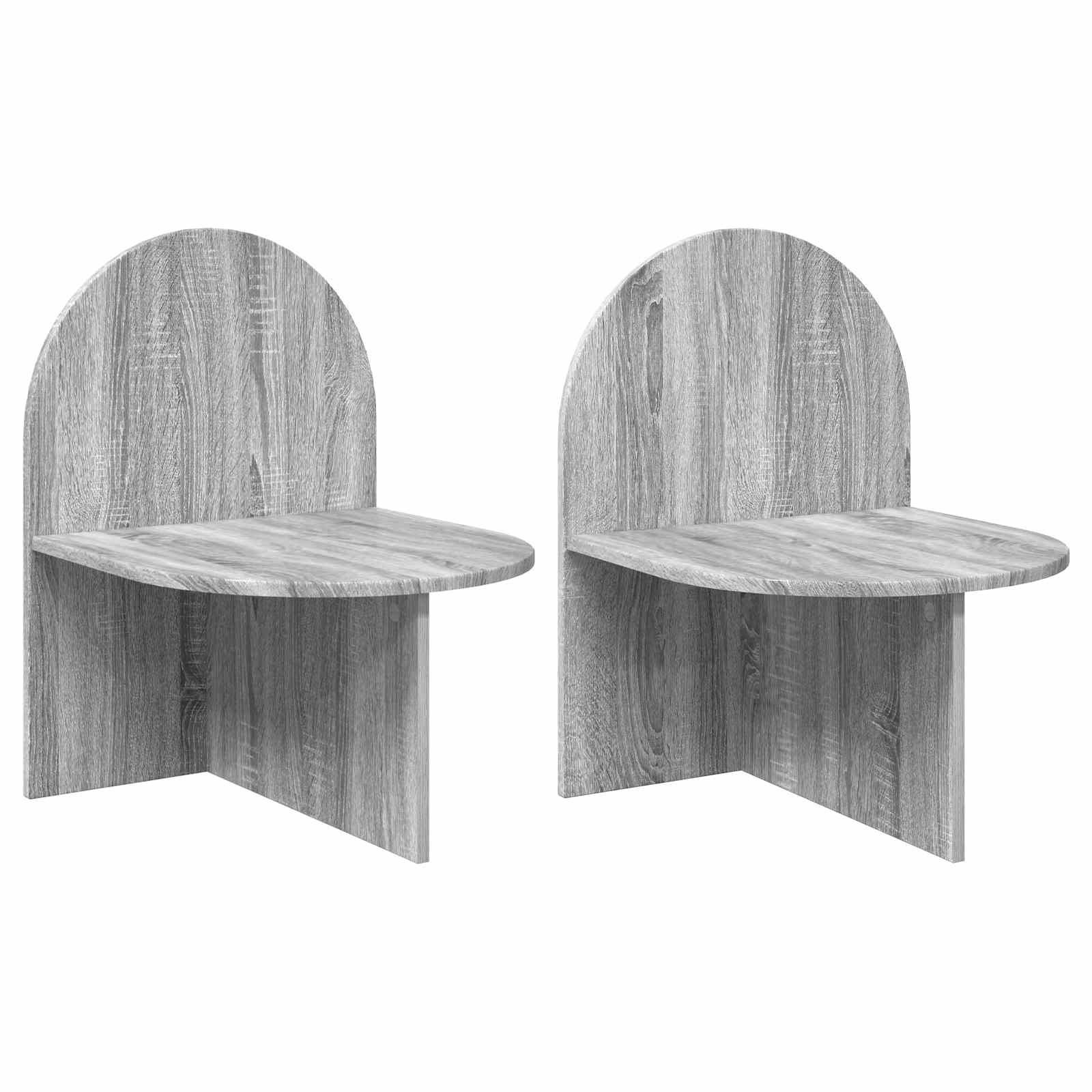 Table de chevet 2 pcs Sonoma gris 48 x 49 x 65 cm - XIOS