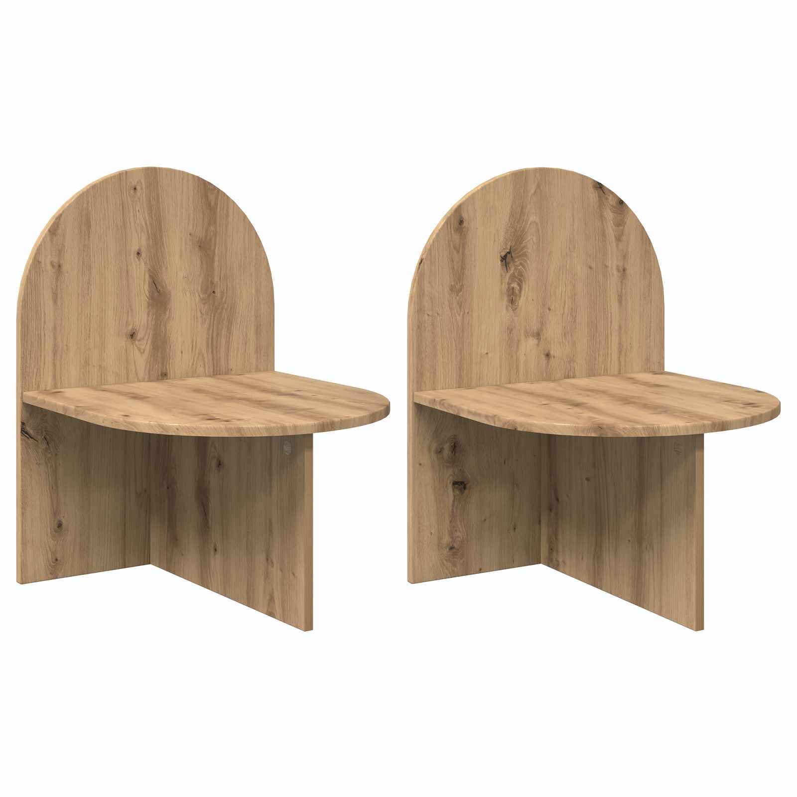 Table de chevet 2 pcs Chêne artisanal 48 x 49 x 65 cm - XIOS