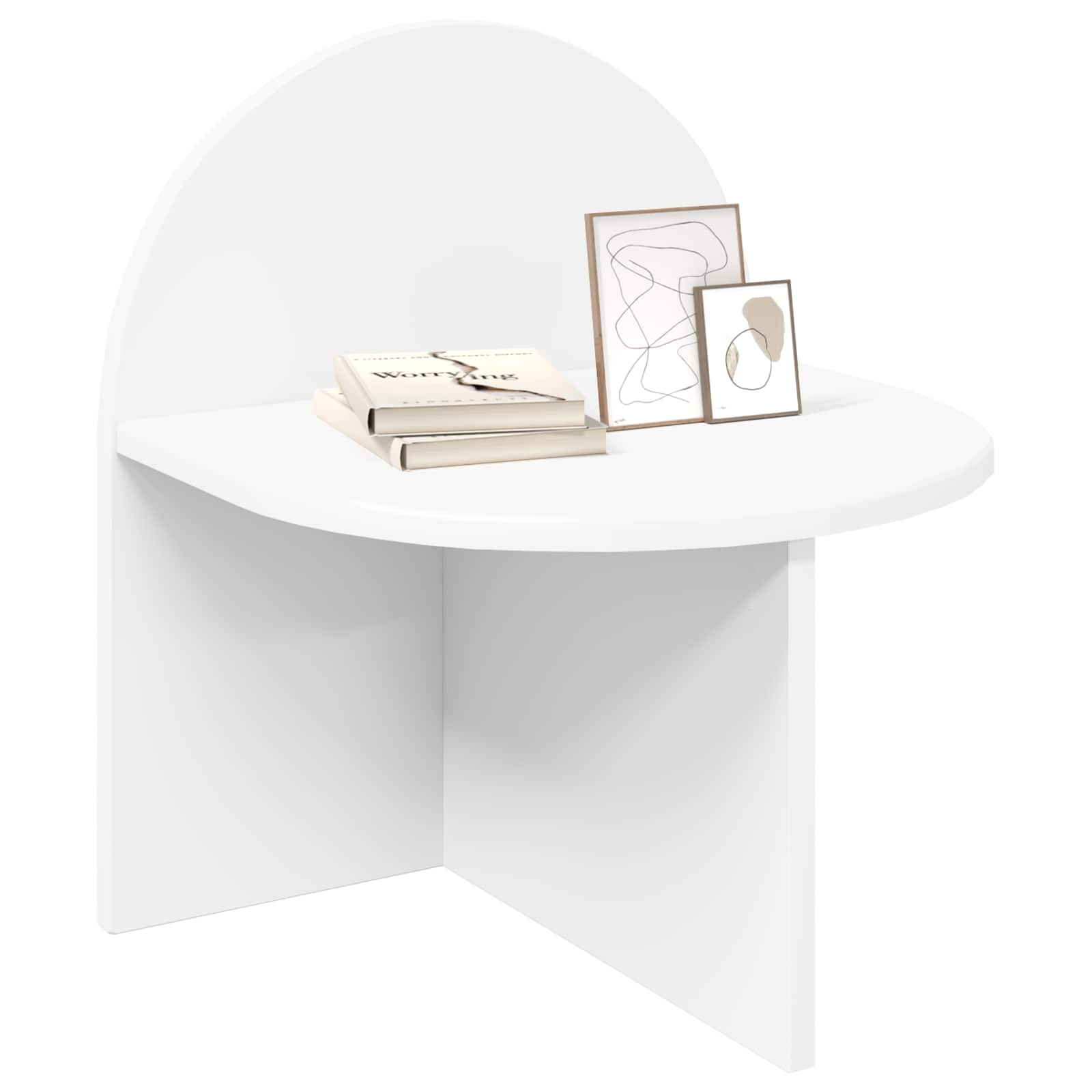 Table de chevet Blanc 40 x 35,5 x 45,5 cm Bois d’ingénierie - XIOS