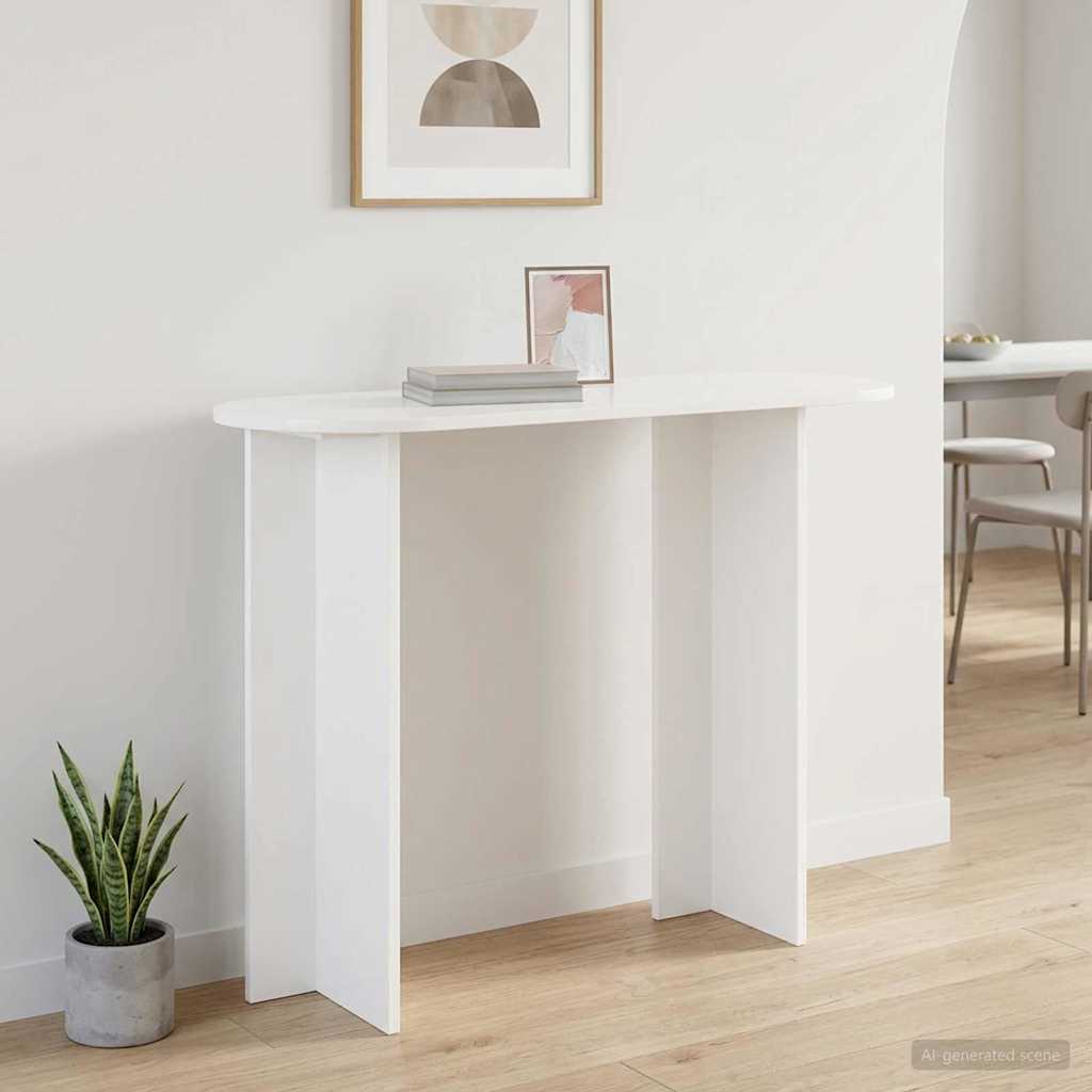 Table console Blanc 100 x 39,5 x 75 cm Bois d'ingénierie - XIOS