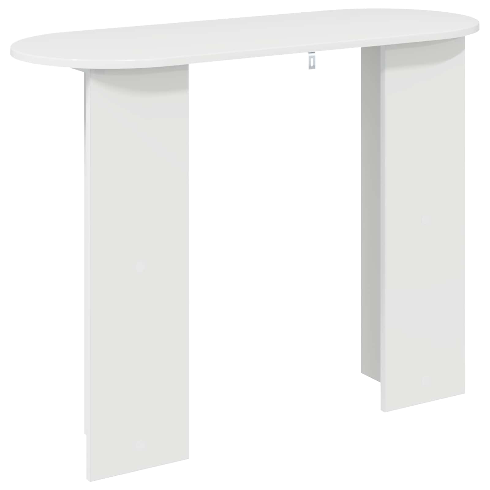 Table console avec stockage Blanc brillant 100 x 39,5 x 75 cm - XIOS