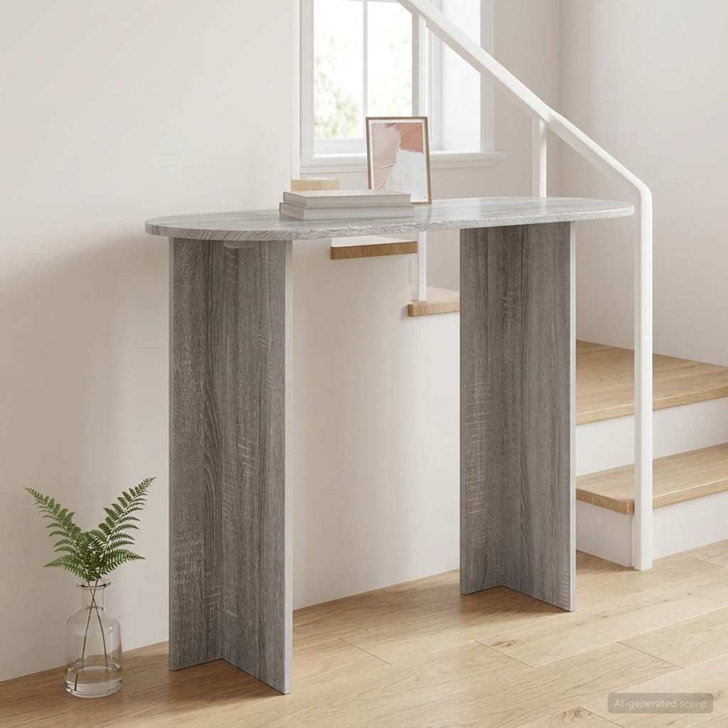 Table console Sonoma gris 100 x 39,5 x 75 cm Bois d'ingénierie - XIOS