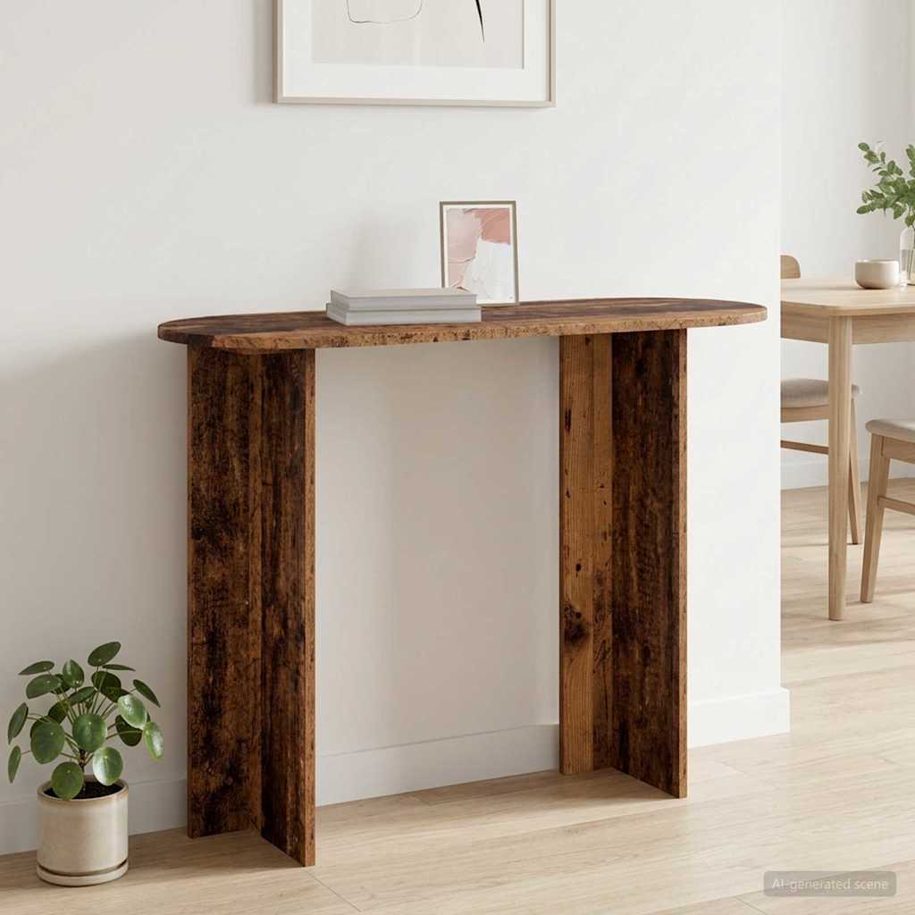 Table console Bois ancien 100 x 39,5 x 75 cm Bois d'ingénierie