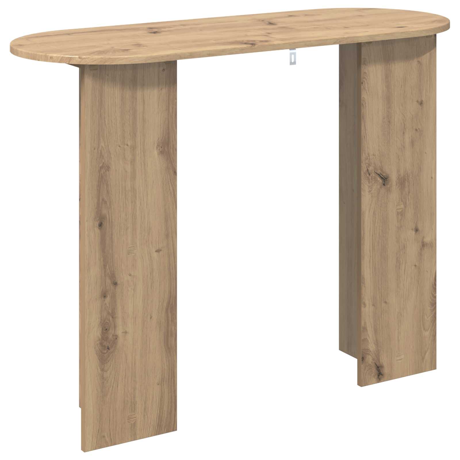 Table console avec stockage Chêne artisanal 100 x 39,5 x 75 cm - XIOS