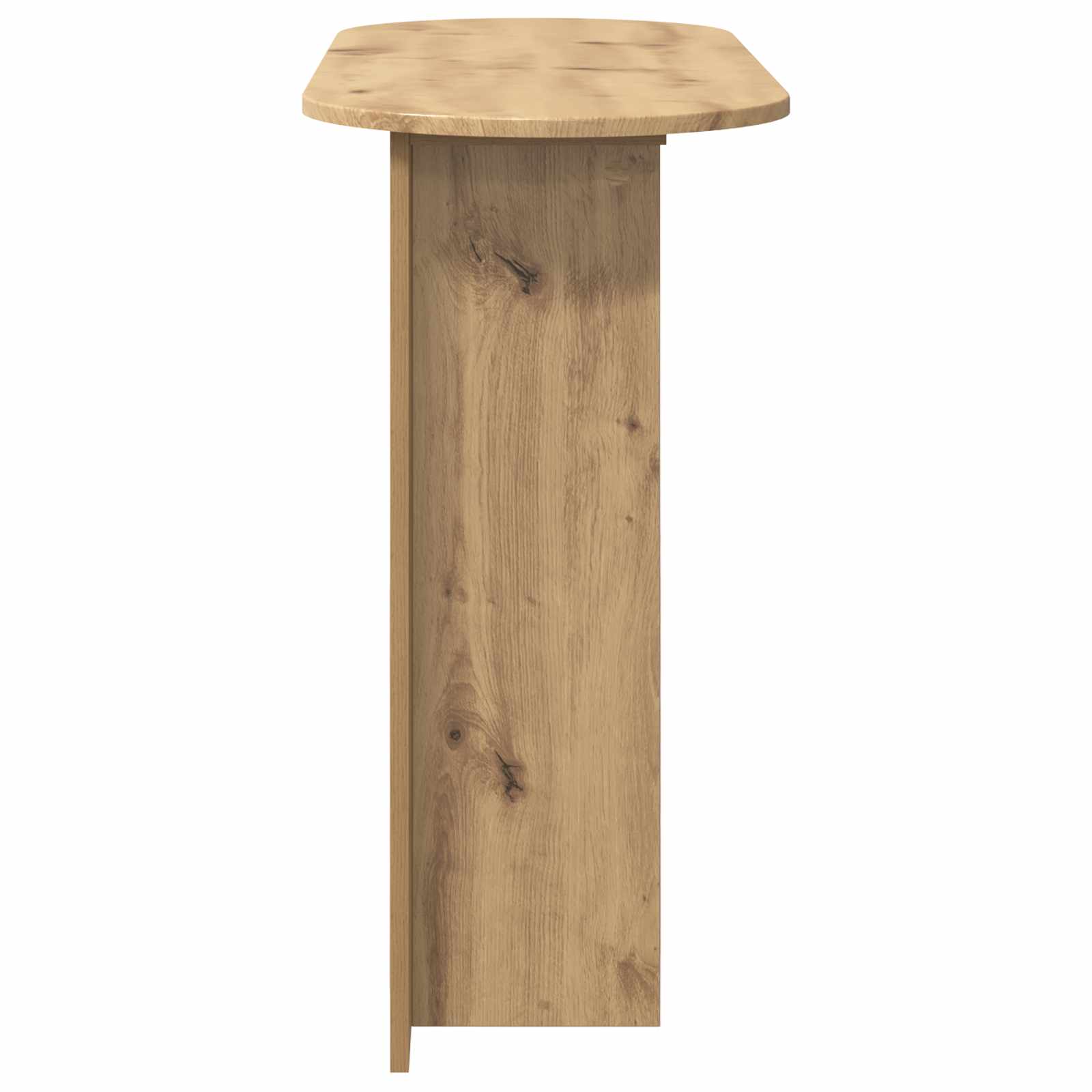 Table console avec stockage Chêne artisanal 100 x 39,5 x 75 cm - XIOS