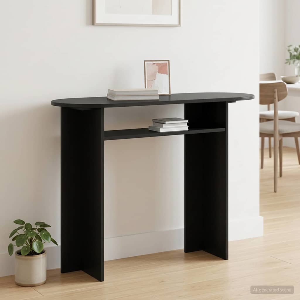 Table console Chêne noir 100 x 39,5 x 75 cm Bois d'ingénierie - XIOS