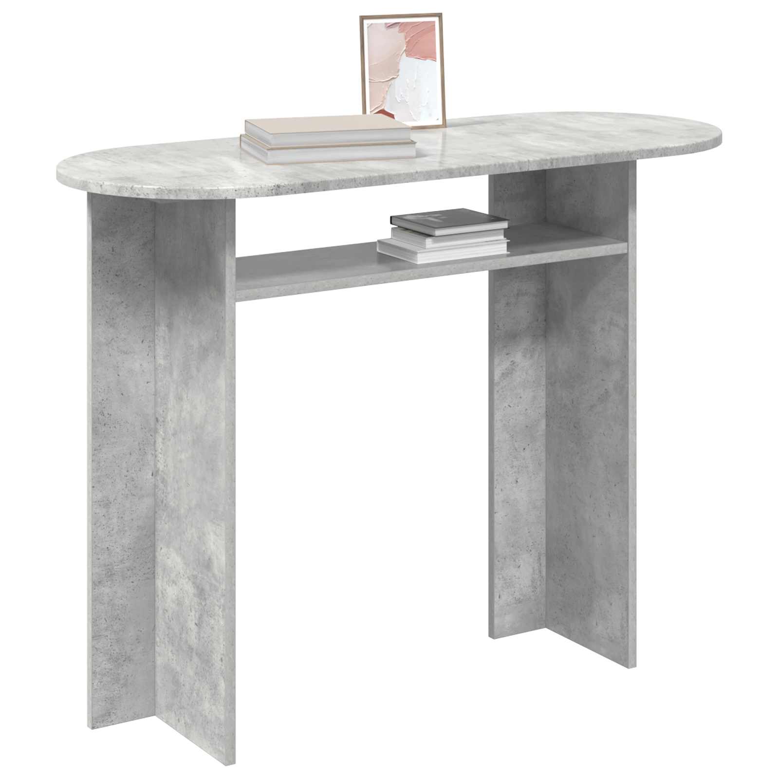 Table console Gris béton 100 x 39,5 x 75 cm Bois d'ingénierie - XIOS