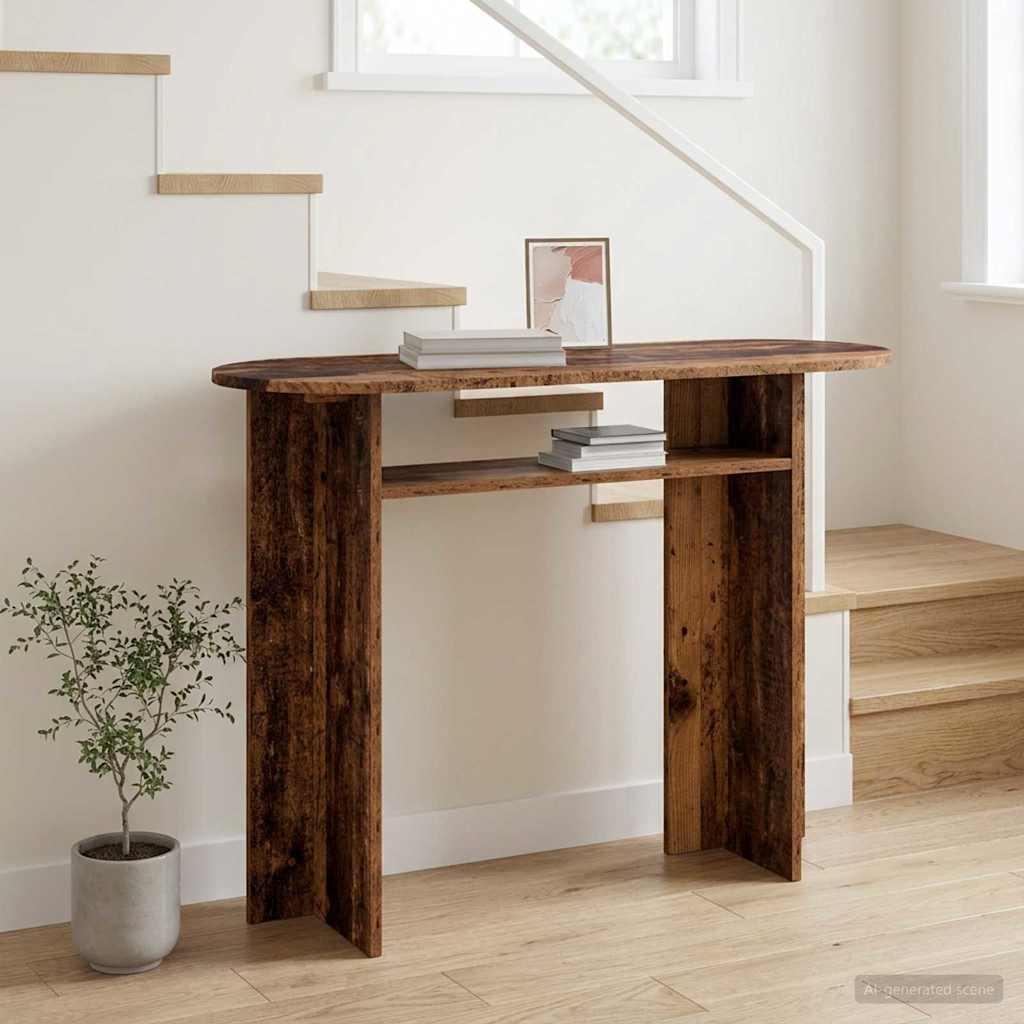 Table console Bois ancien 100 x 39,5 x 75 cm Bois d'ingénierie - XIOS