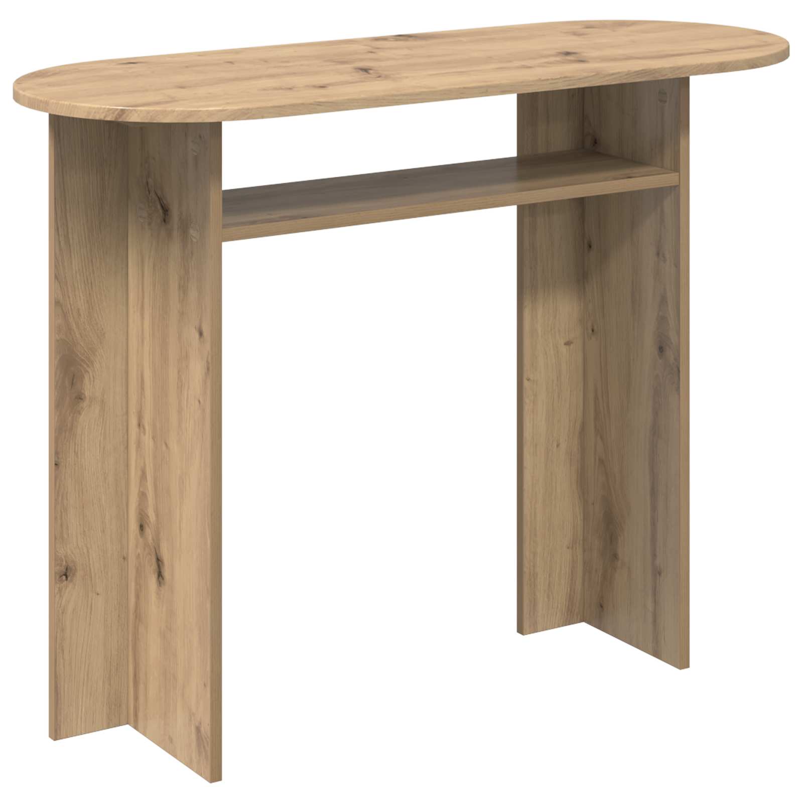 Table console Chêne artisanal 100 x 39,5 x 75 cm - XIOS