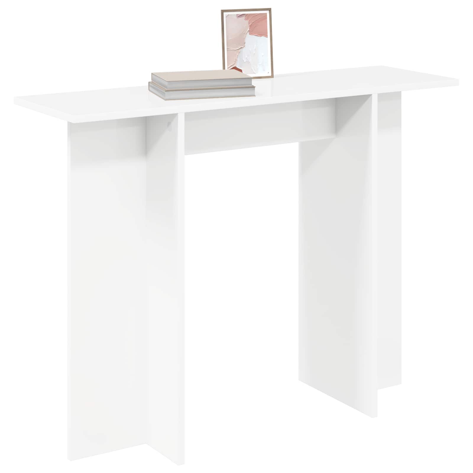Table console Blanc 100 x 30 x 75 cm Bois d'ingénierie - XIOS