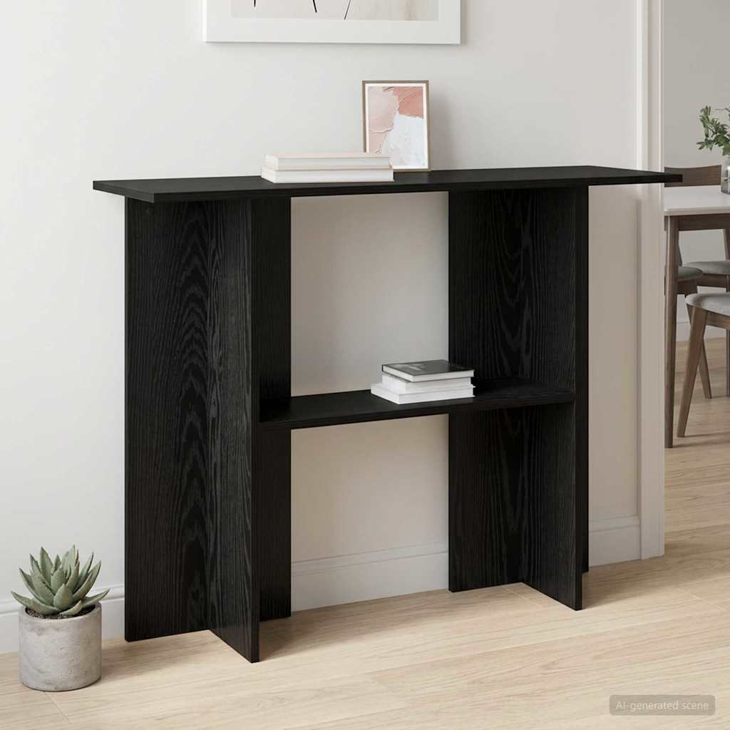 Table console Chêne noir 100 x 30 x 75 cm Bois d'ingénierie - XIOS