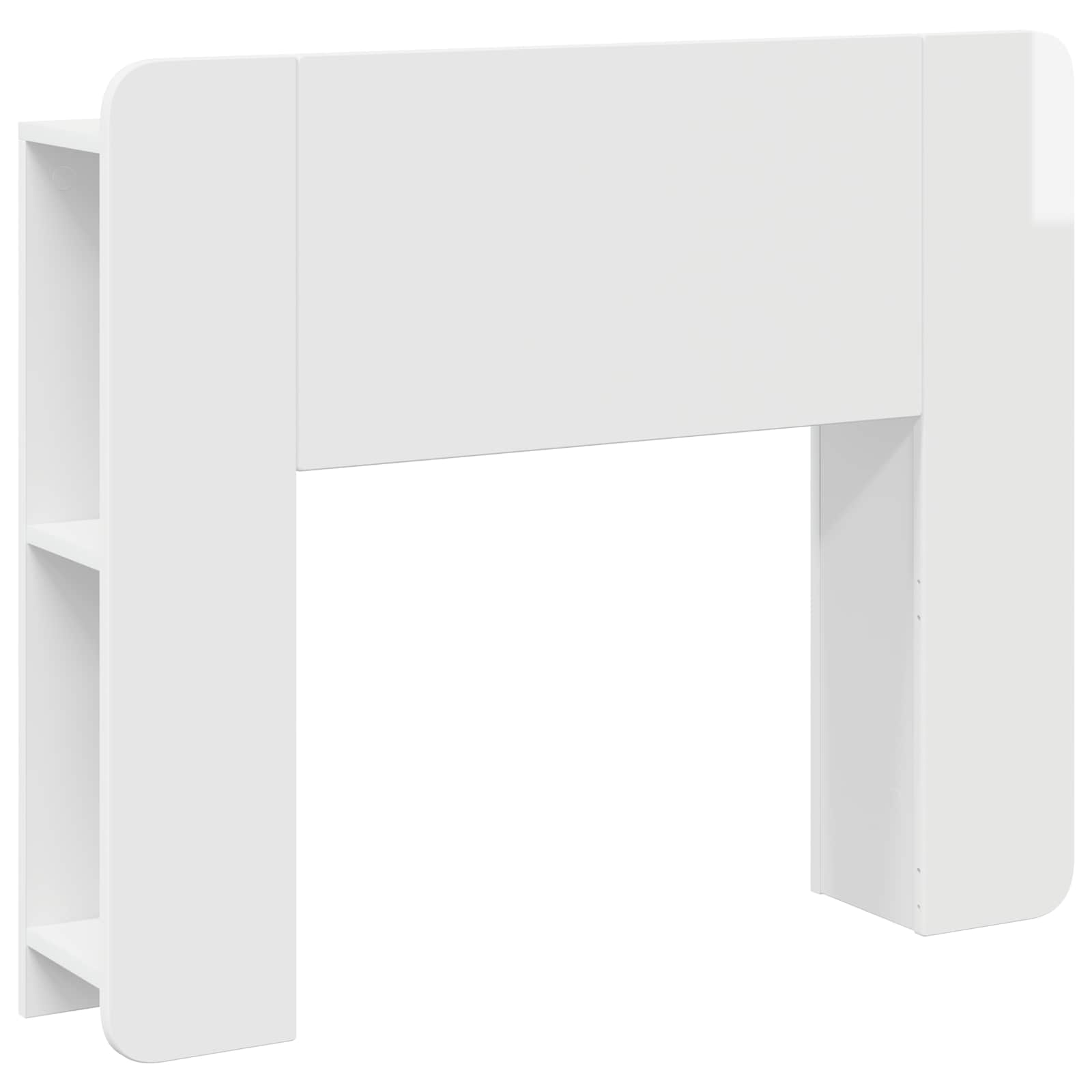 Cabinet de Tête de Lit Blanc brillant Bois d'ingénierie - XIOS