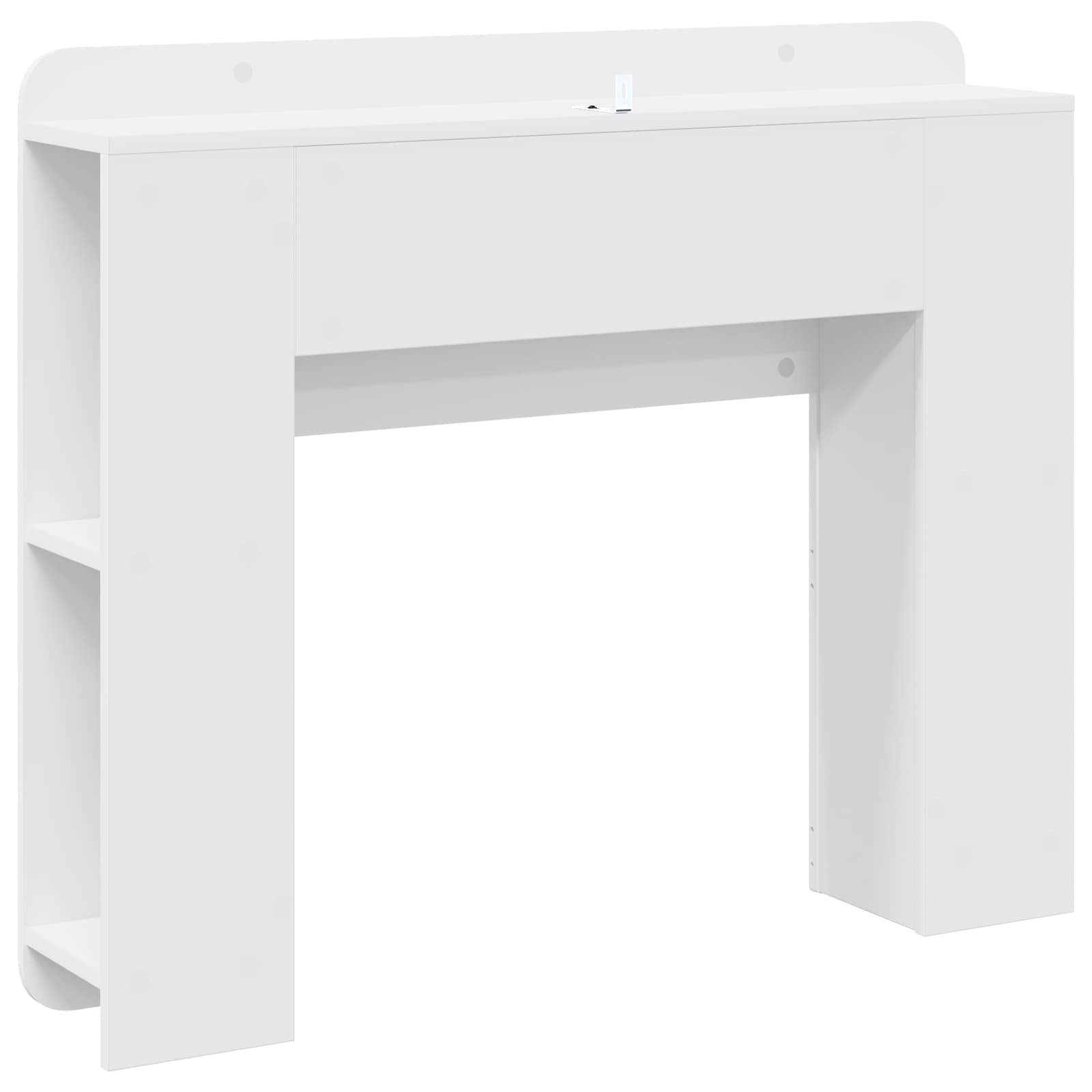 Cabinet de Tête de Lit Blanc brillant Bois d'ingénierie - XIOS