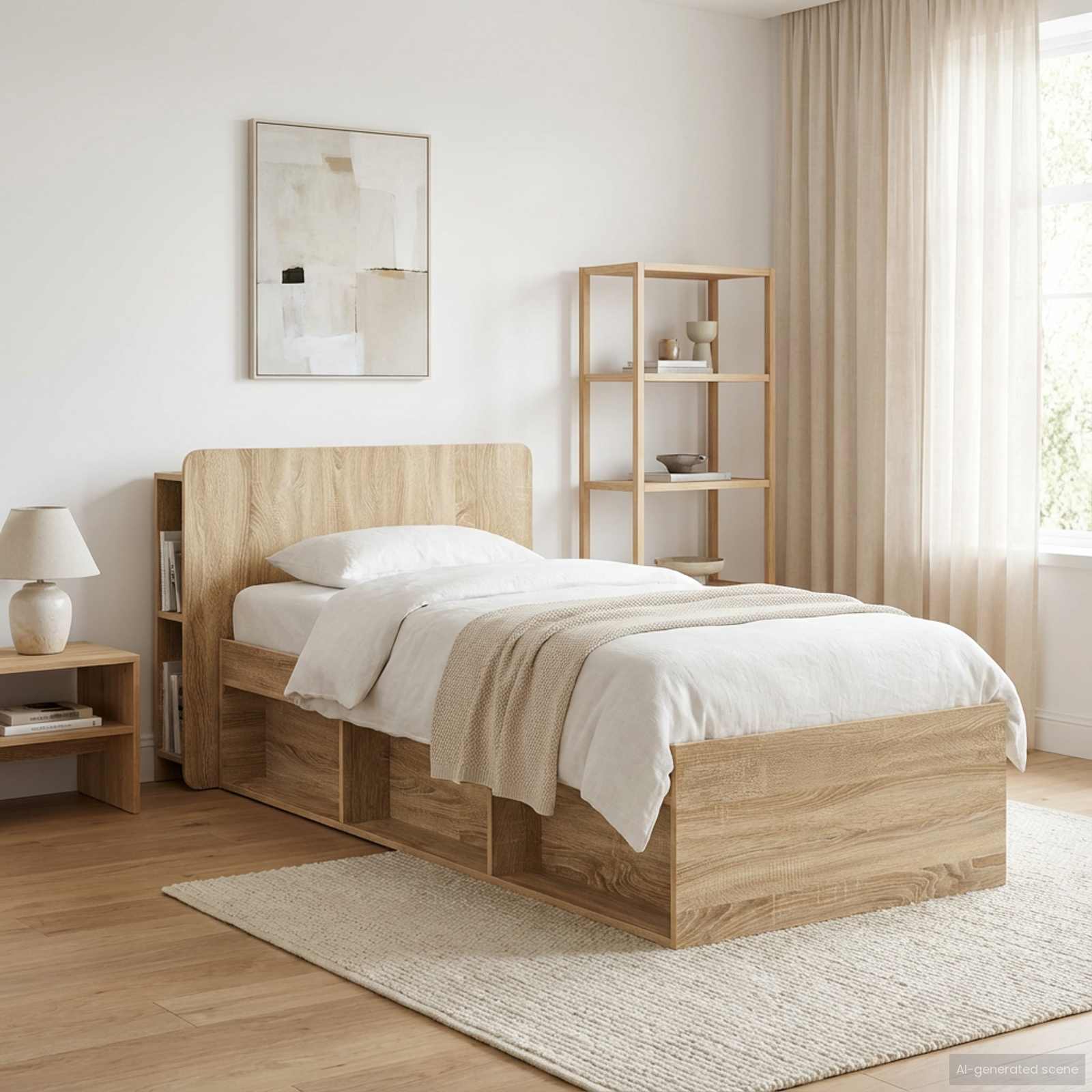 Cabinet de Tête de Lit Chêne Sonoma Bois d'ingénierie - XIOS