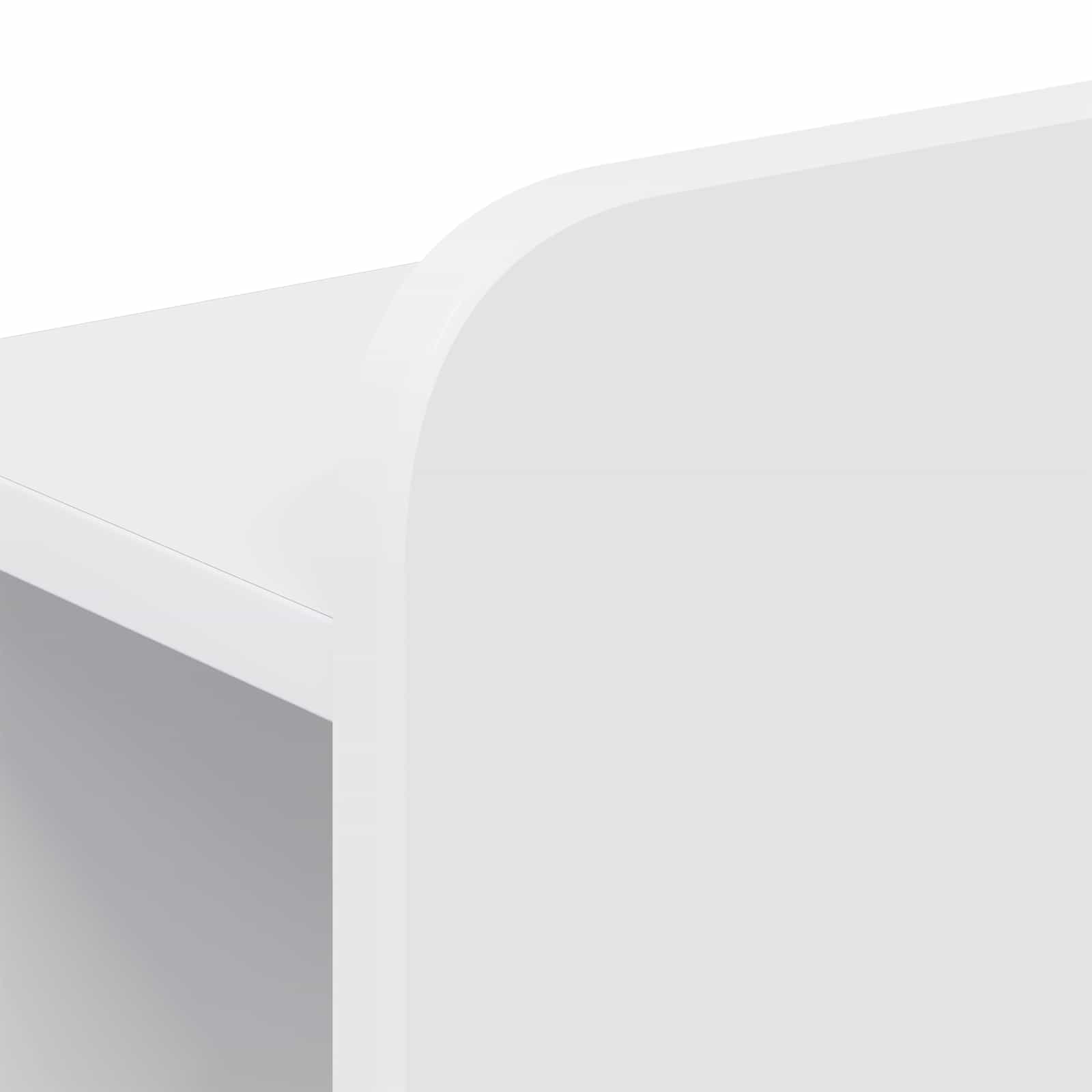 Cabinet de Tête de Lit Blanc brillant Bois d'ingénierie - XIOS