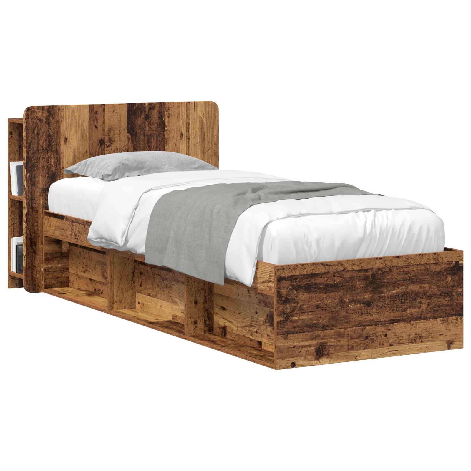 Cabinet de Tête de Lit Bois ancien Bois d'ingénierie - XIOS