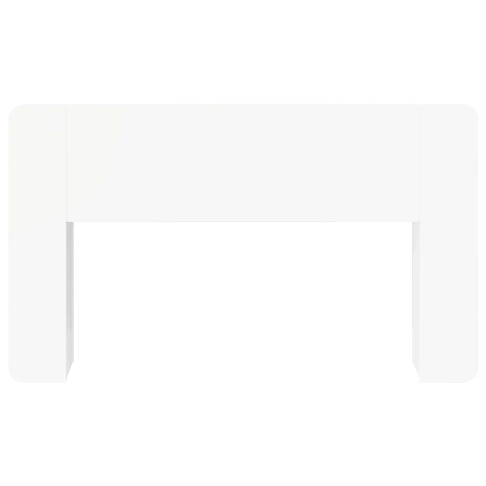 Cabinet de Tête de Lit avec stockage Blanc 135 x 18,5 x 80 cm - XIOS