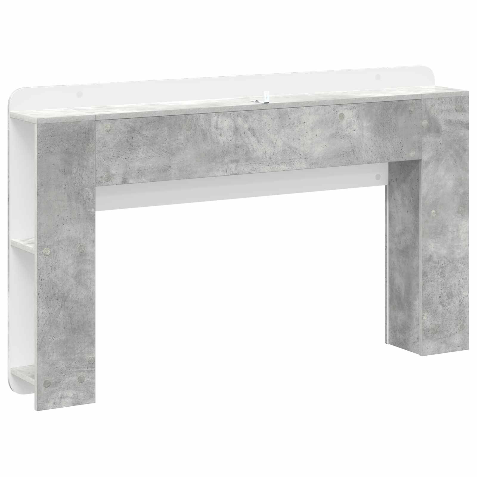 Cabinet de Tête de Lit Gris béton Bois d'ingénierie - XIOS