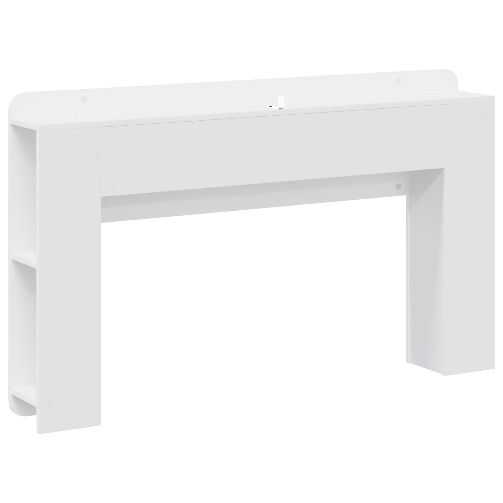 Cabinet de Tête de Lit avec stockage Blanc Bois d'ingénierie - XIOS