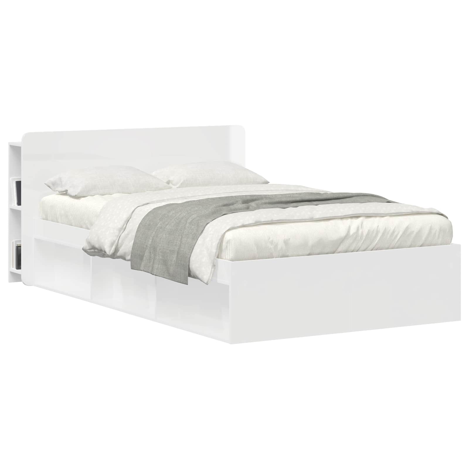 Cabinet de Tête de Lit avec stockage Blanc Bois d'ingénierie - XIOS