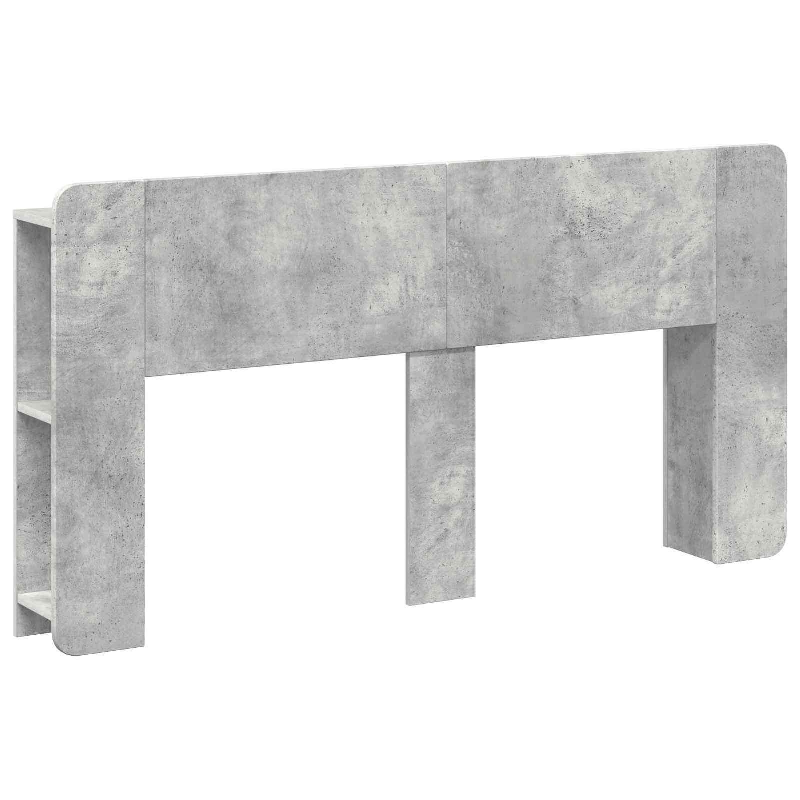 Cabinet de Tête de Lit Gris béton Bois d'ingénierie - XIOS
