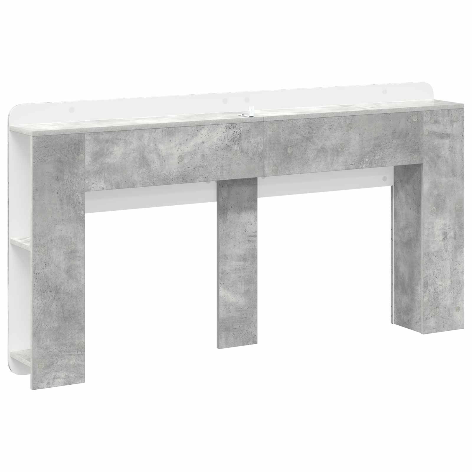 Cabinet de Tête de Lit Gris béton Bois d'ingénierie - XIOS