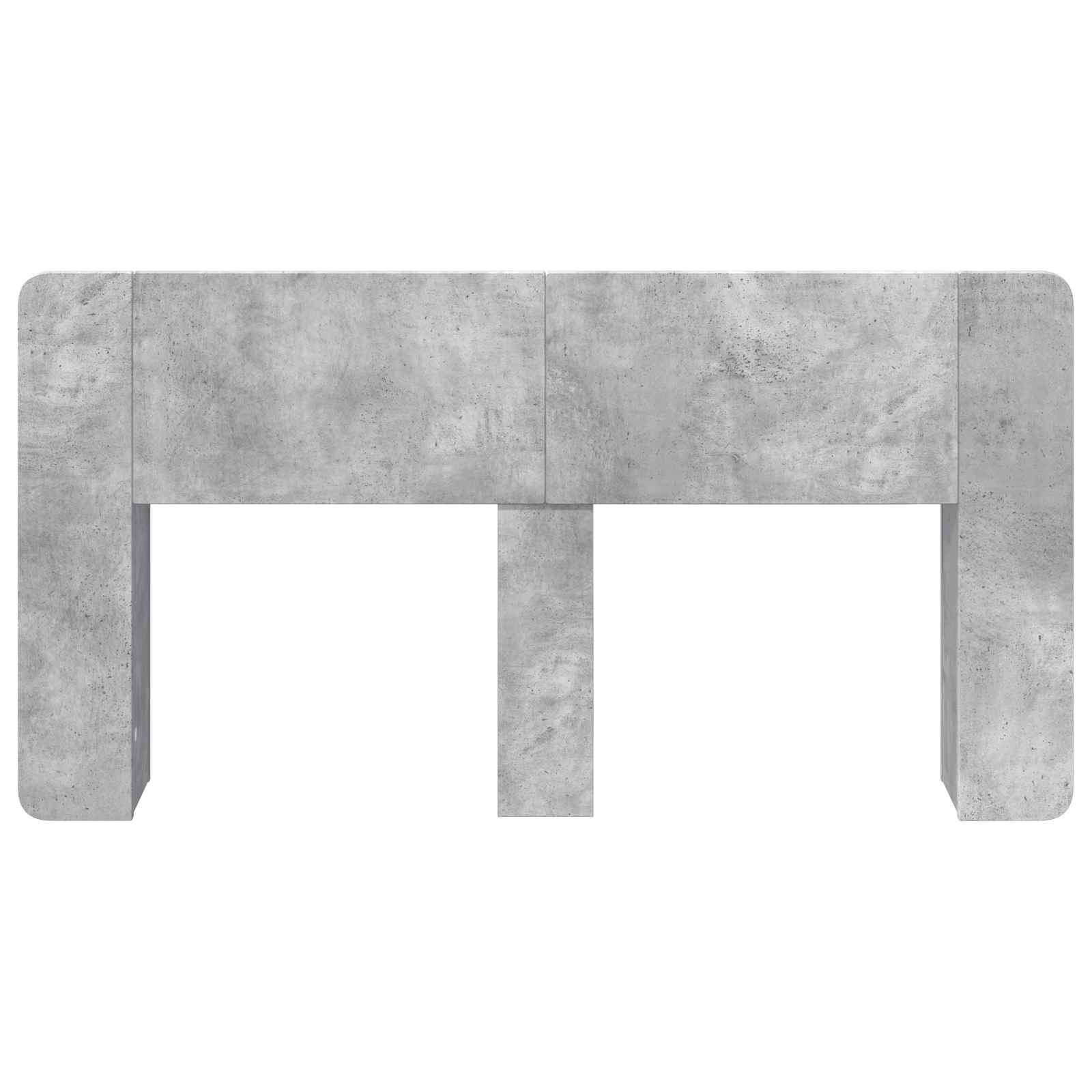 Cabinet de Tête de Lit Gris béton Bois d'ingénierie - XIOS