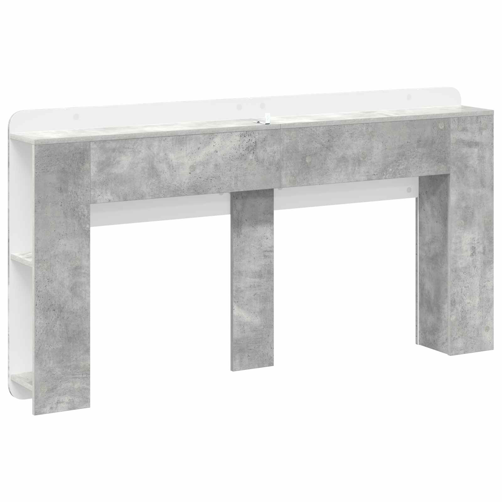 Cabinet de Tête de Lit Gris béton Bois d'ingénierie - XIOS