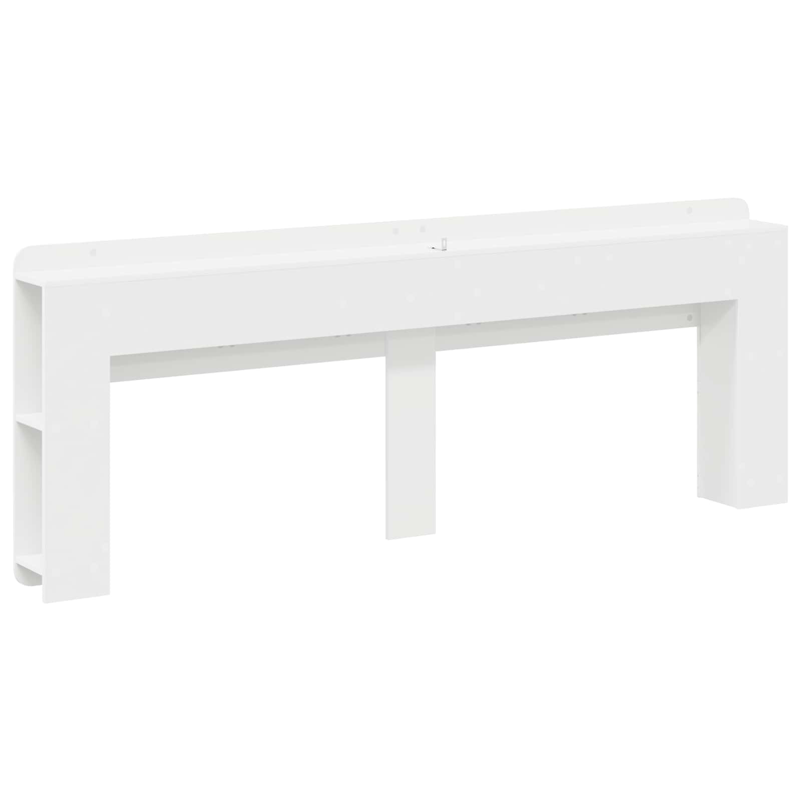 Cabinet de Tête de Lit avec stockage Blanc Bois d'ingénierie - XIOS