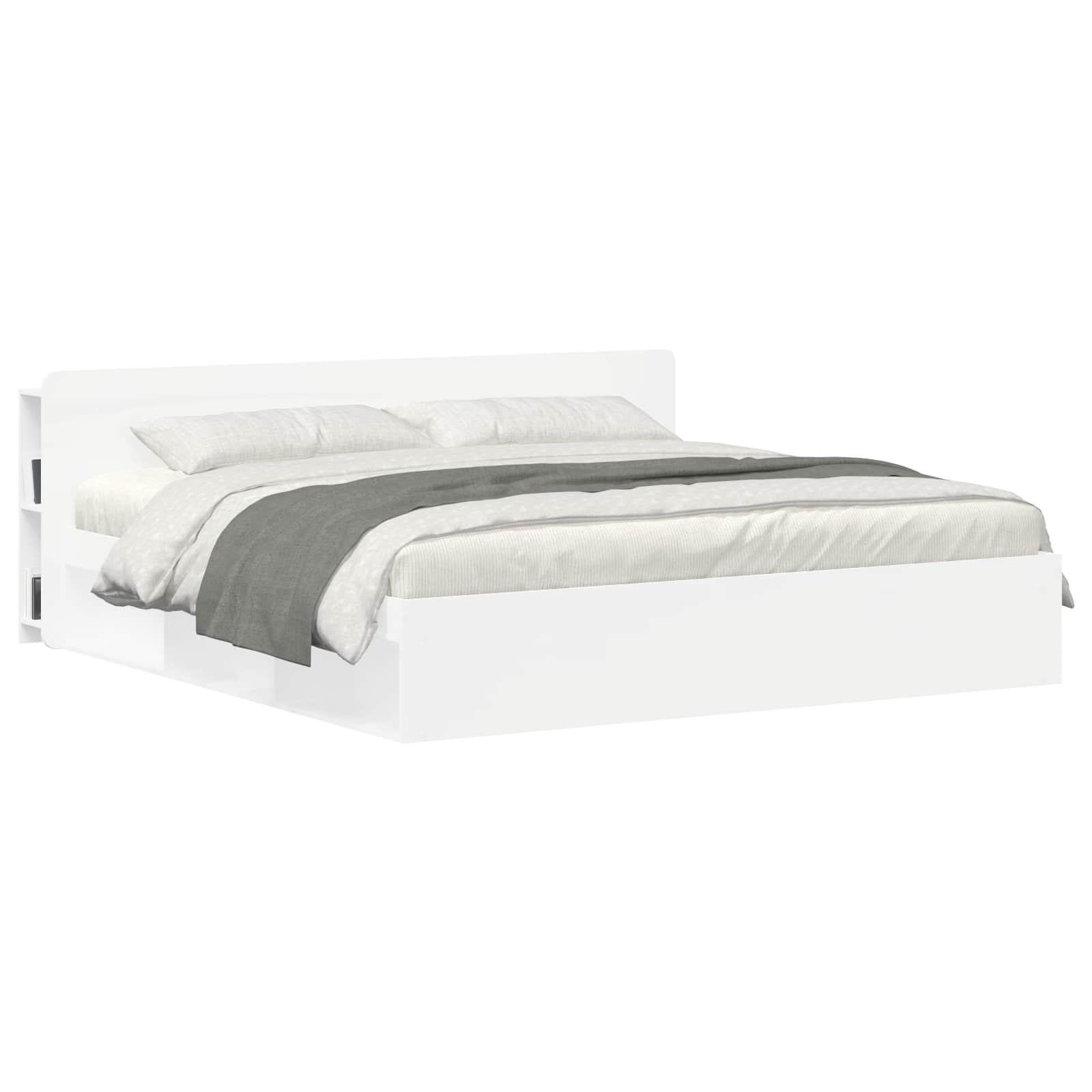 Cabinet de Tête de Lit avec stockage Blanc Bois d'ingénierie - XIOS
