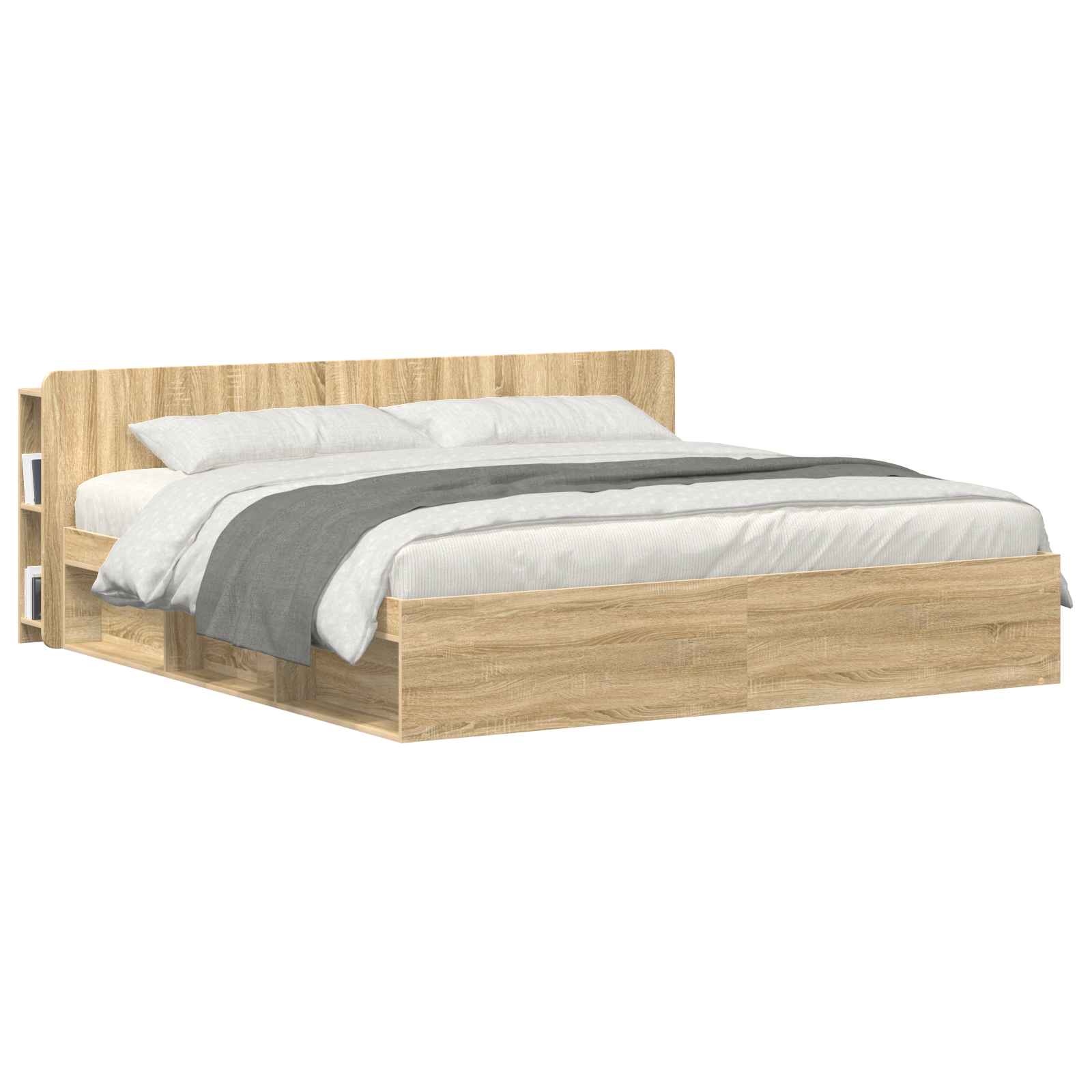 Cabinet de Tête de Lit Chêne Sonoma Bois d'ingénierie - XIOS
