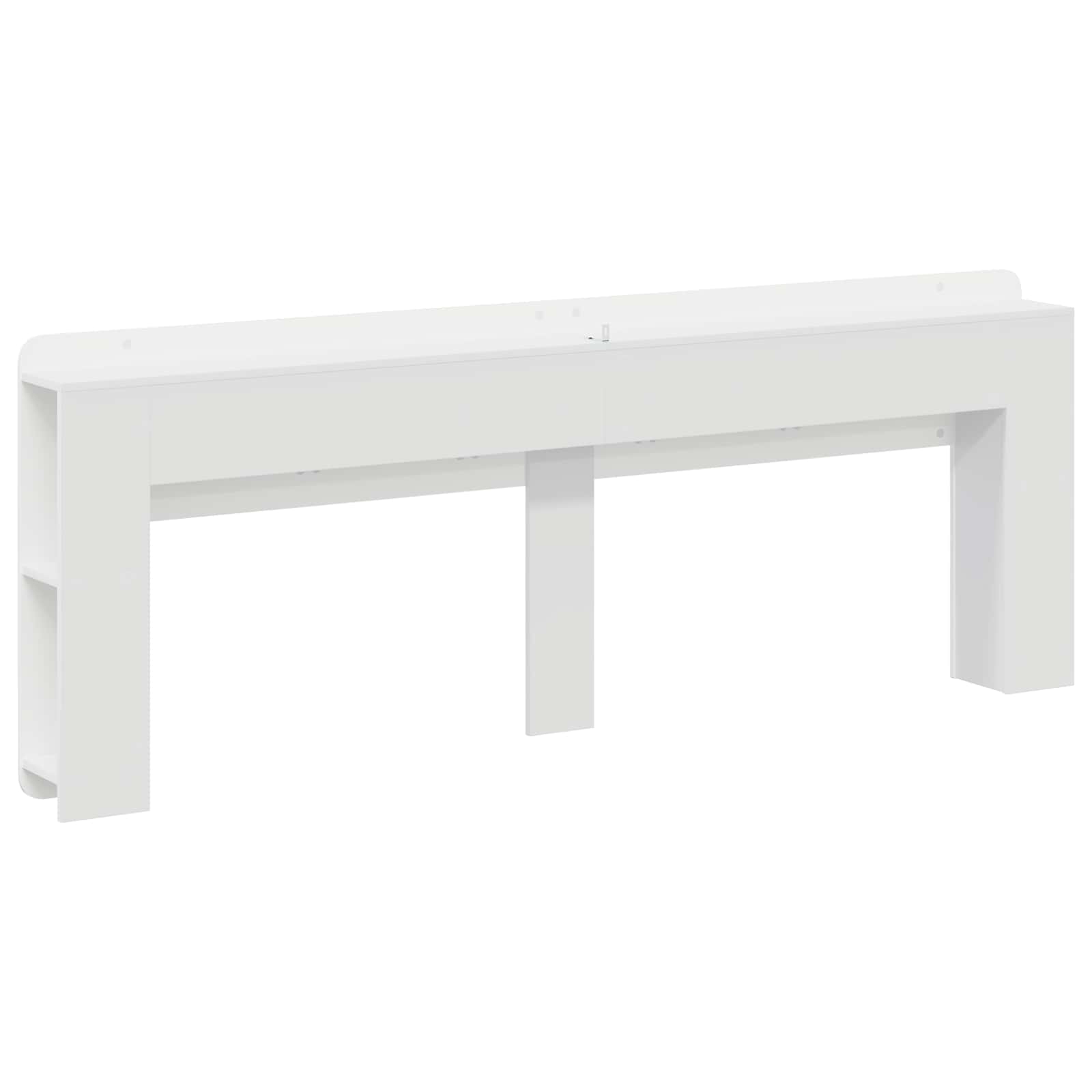Cabinet de Tête de Lit Blanc brillant Bois d'ingénierie - XIOS