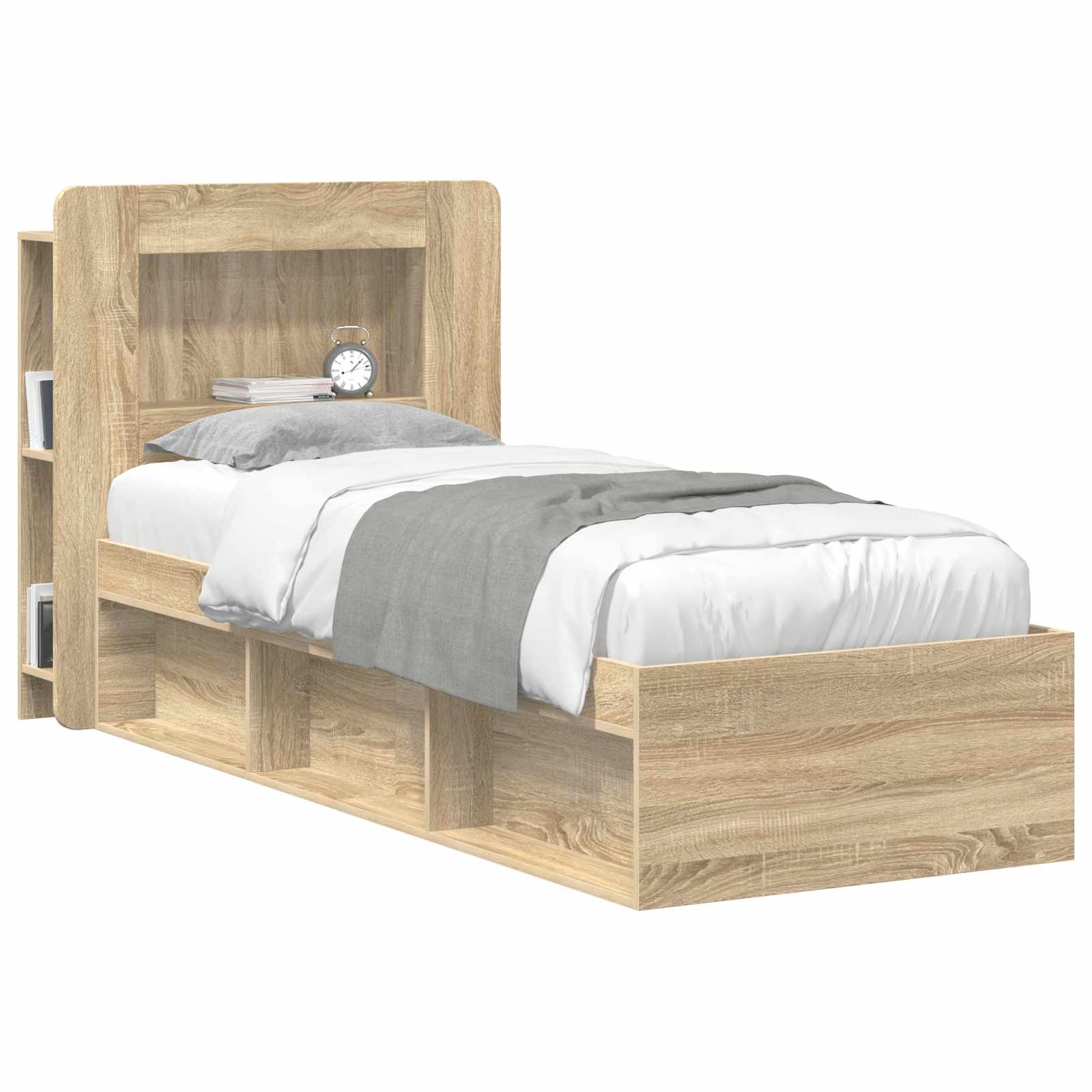 Cabinet de Tête de Lit avec stockage Bois d’ingénierie - XIOS