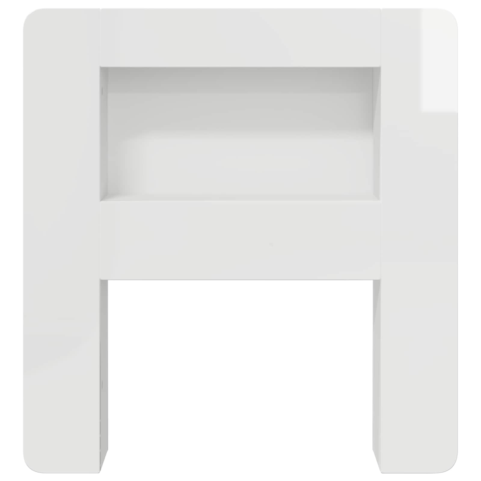 Cabinet de Tête de Lit Blanc brillant Bois d’ingénierie - XIOS