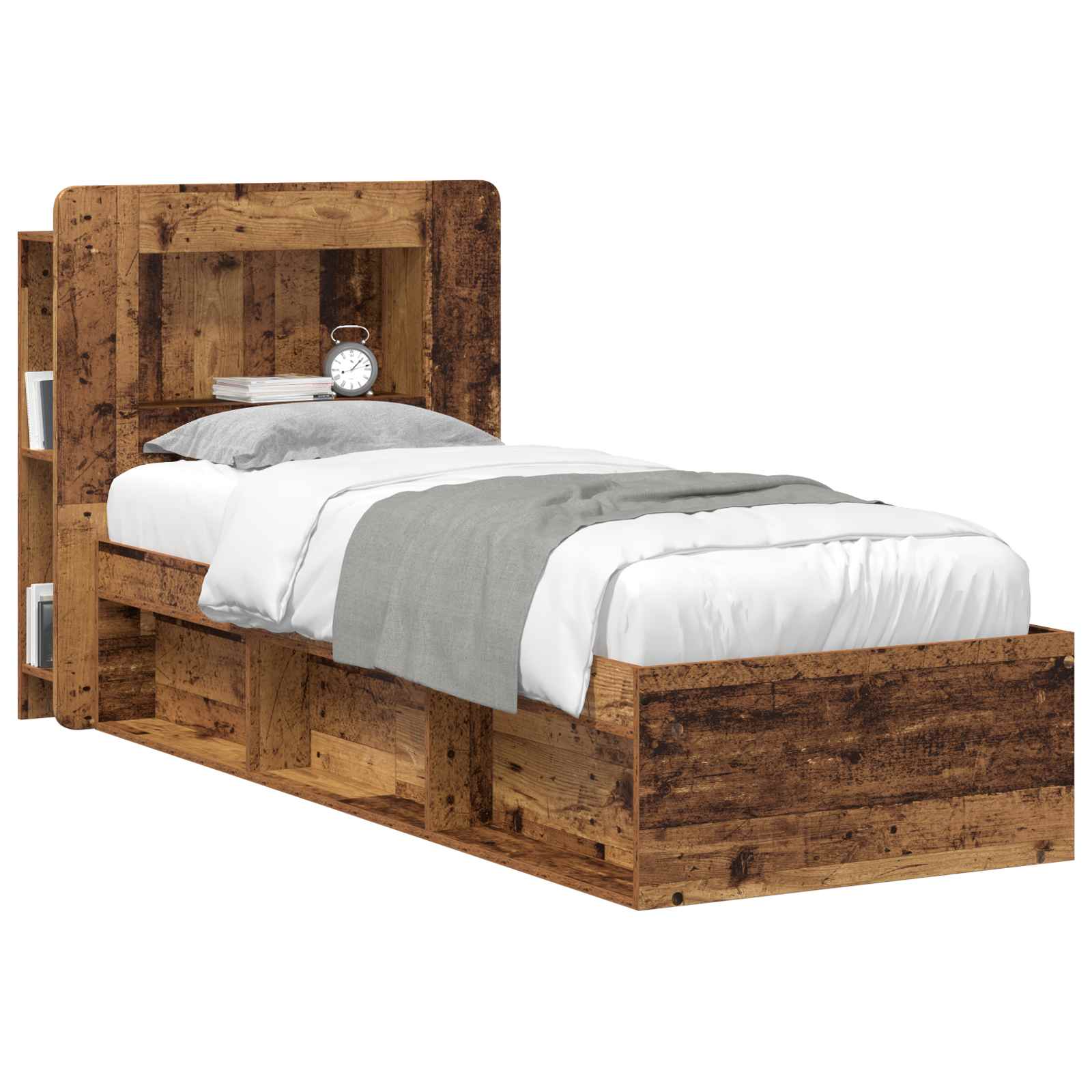 Cabinet de Tête de Lit Bois ancien Bois d’ingénierie - XIOS