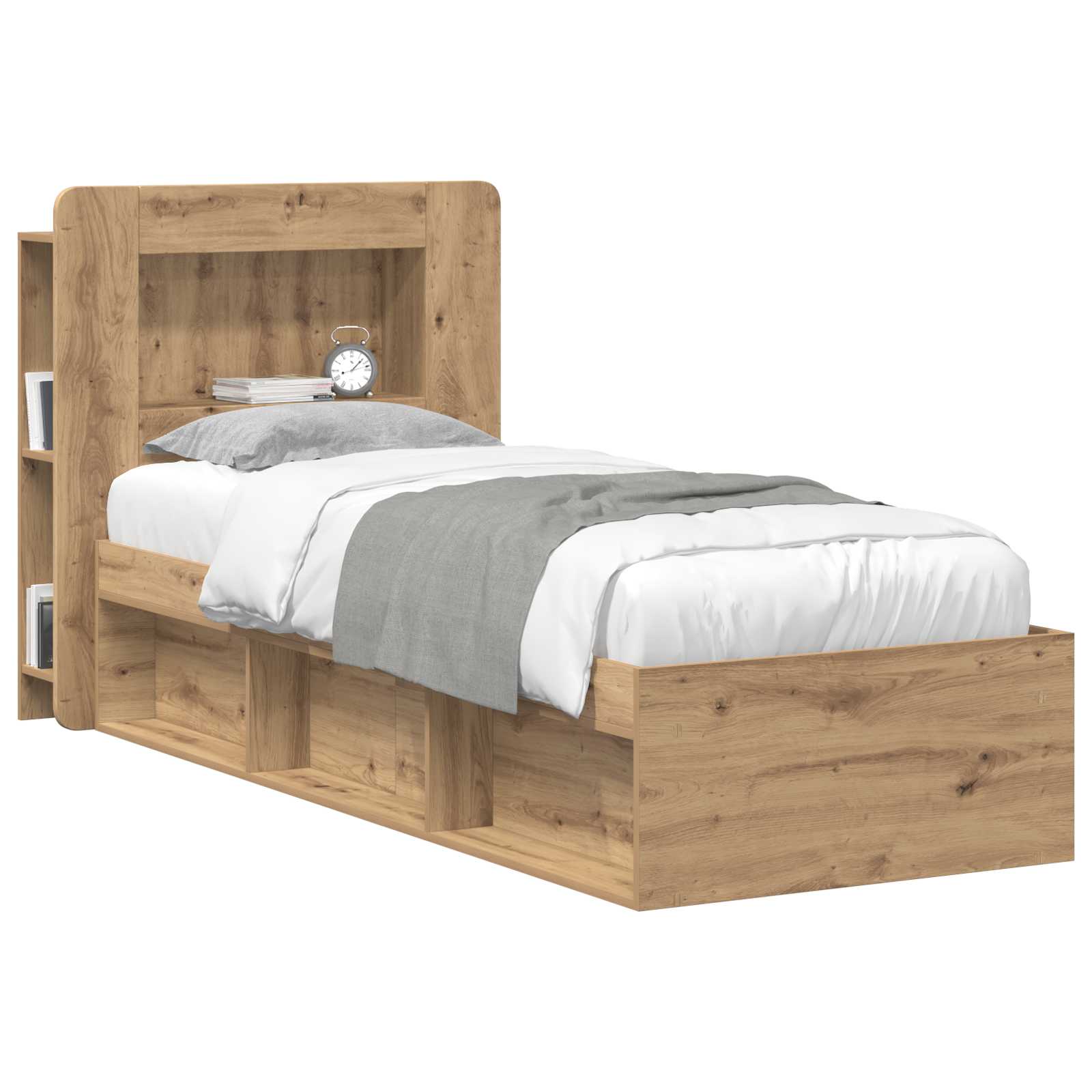 Cabinet de Tête de Lit Chêne artisanal Bois d’ingénierie - XIOS