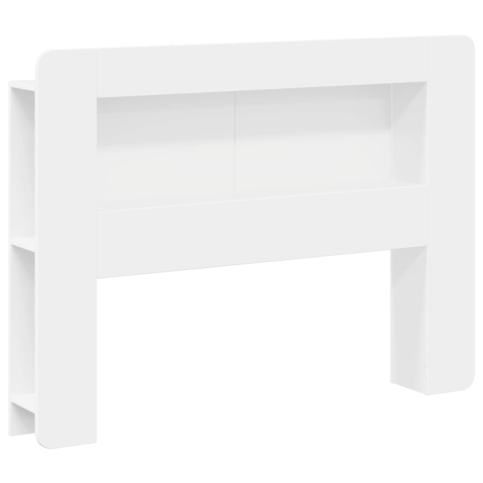Cabinet de Tête de Lit avec stockage Blanc Bois d’ingénierie - XIOS