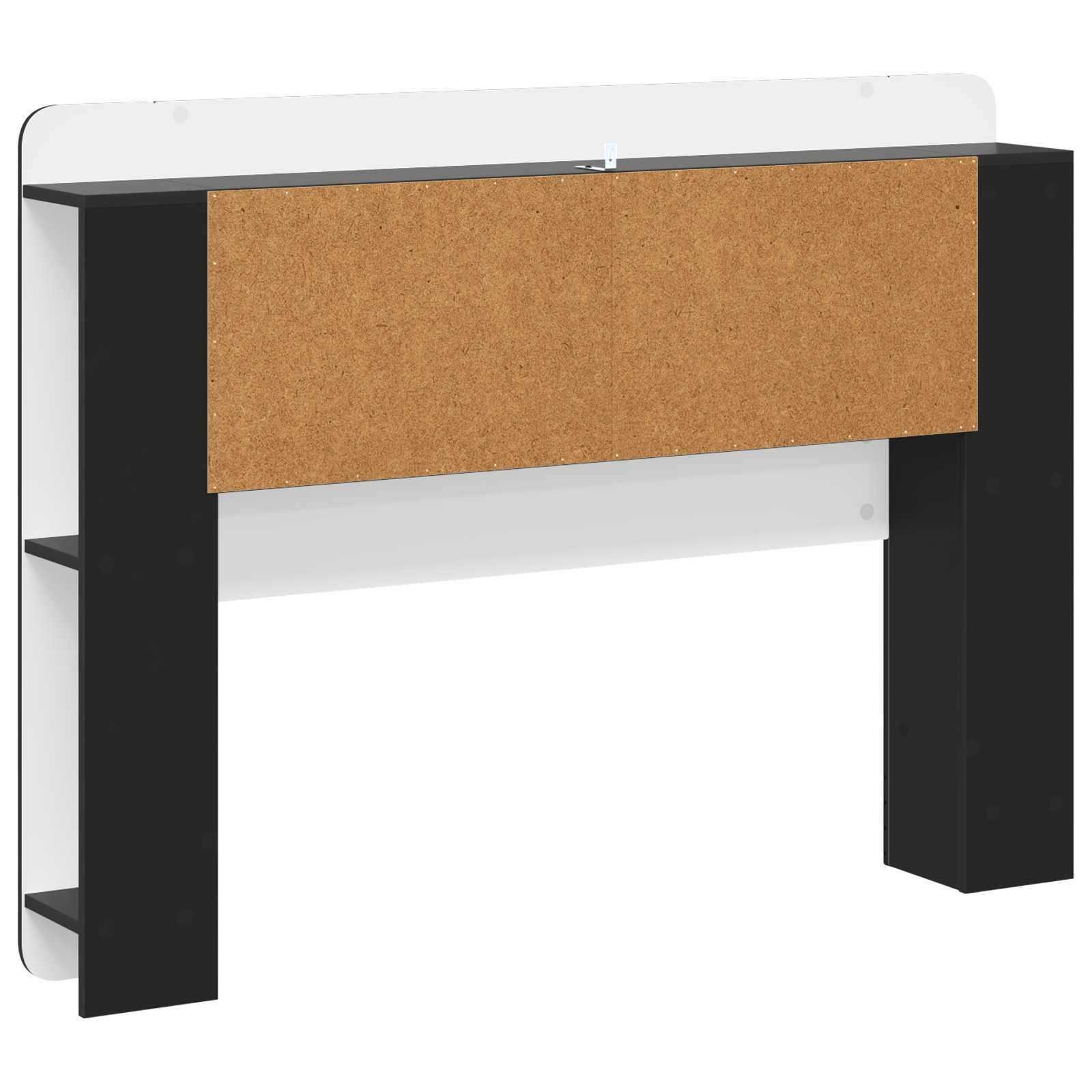 Cabinet de Tête de Lit avec stockage Noir Bois d’ingénierie - XIOS