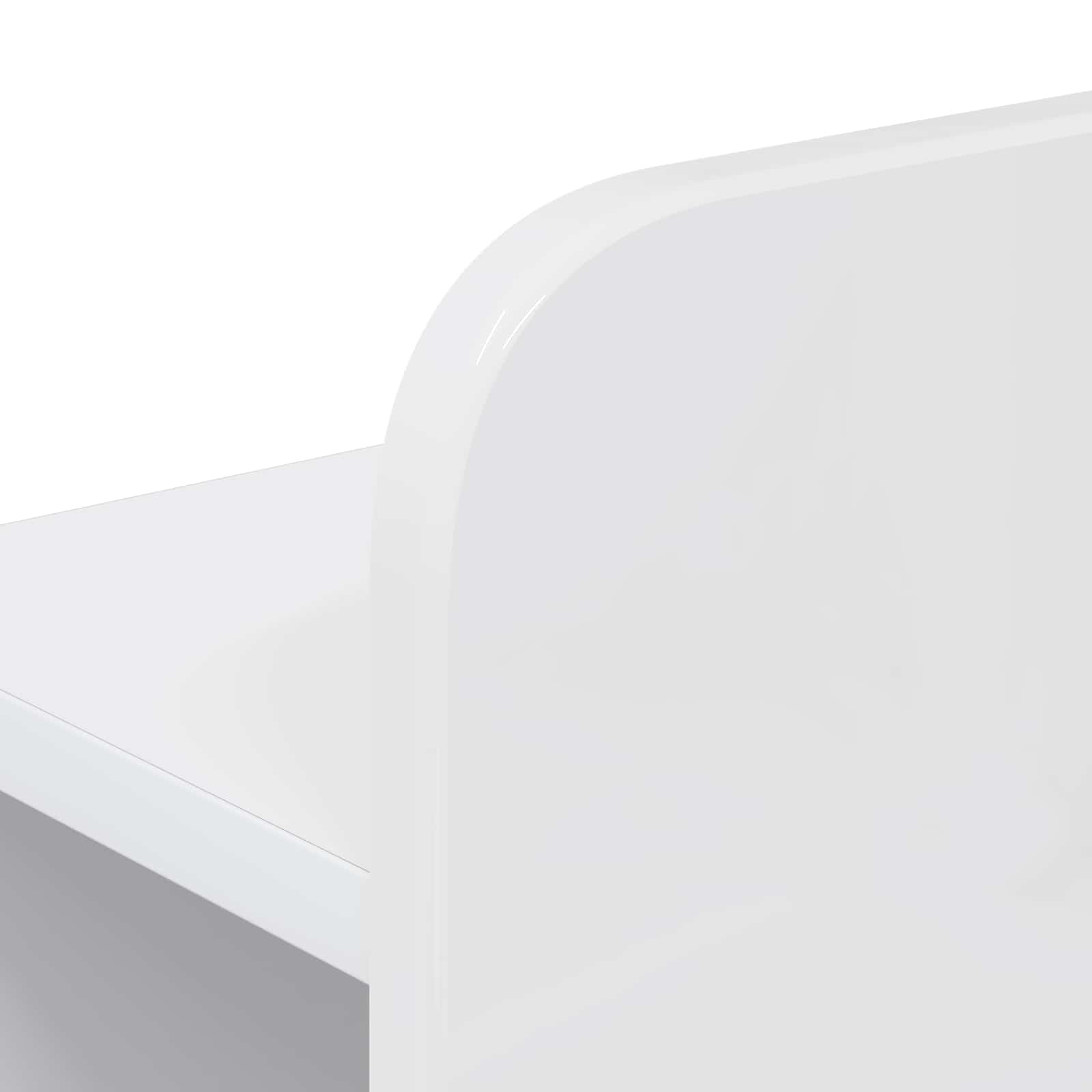 Cabinet de Tête de Lit Blanc brillant Bois d’ingénierie - XIOS