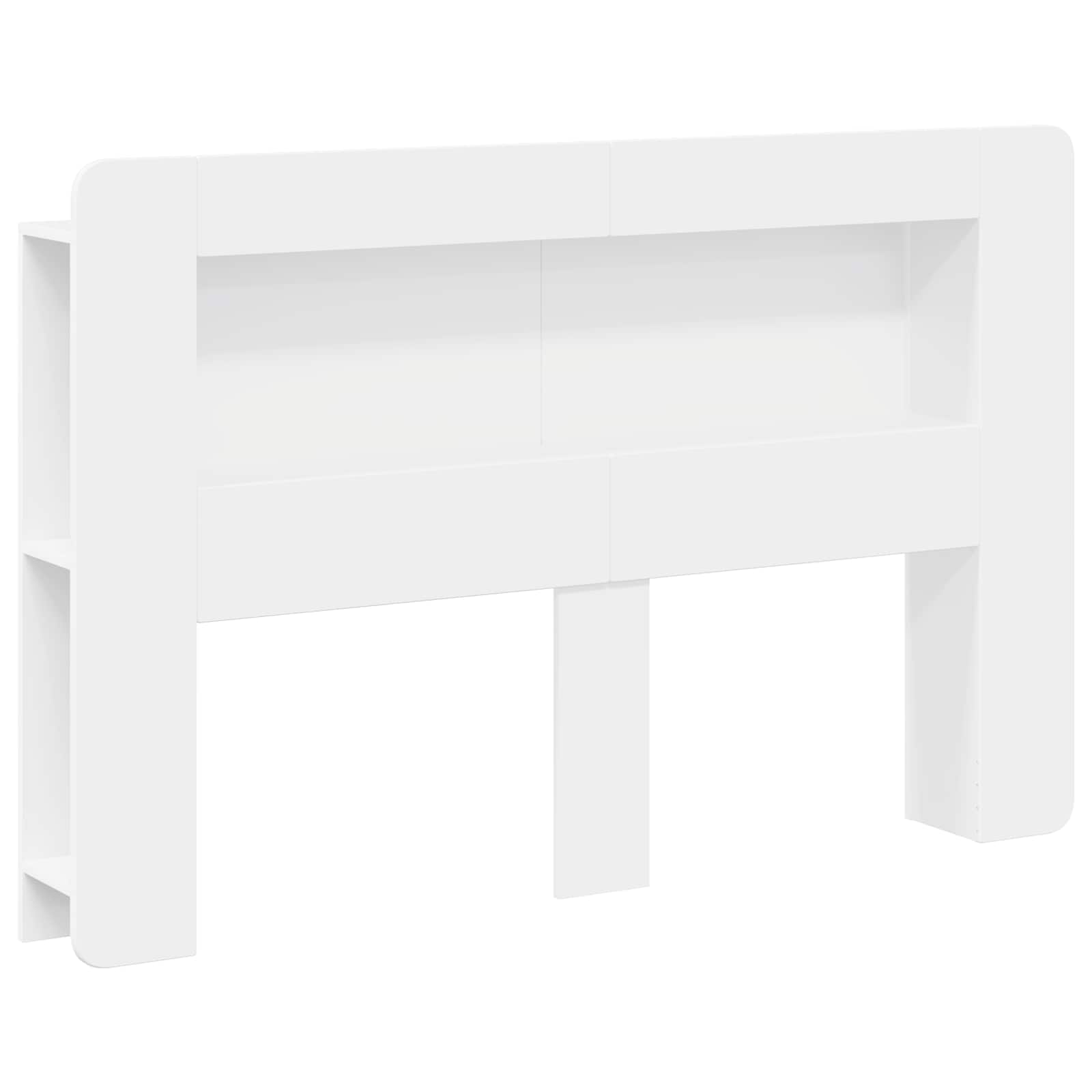 Cabinet de Tête de Lit avec stockage Blanc Bois d’ingénierie - XIOS