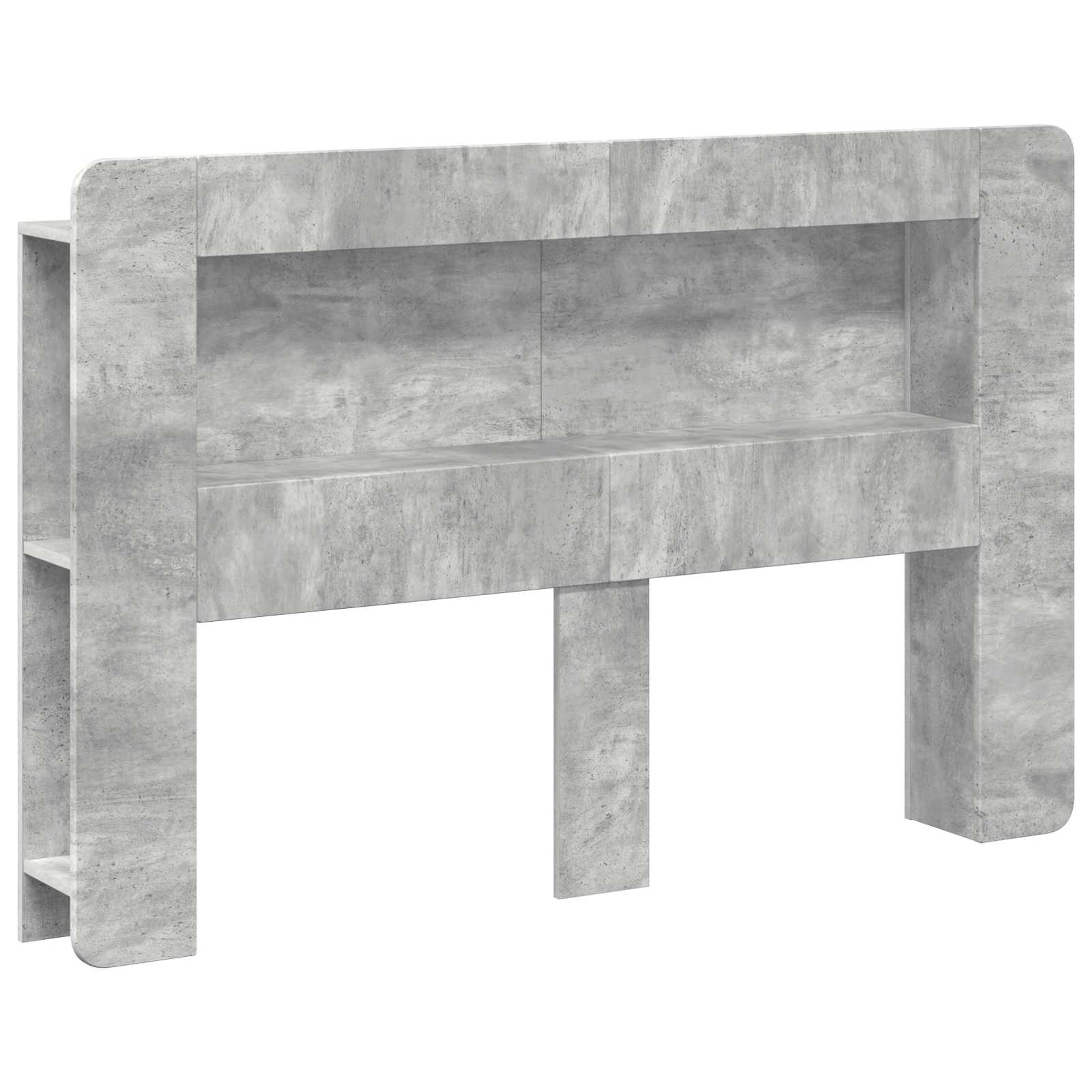 Cabinet de Tête de Lit Gris béton Bois d’ingénierie - XIOS