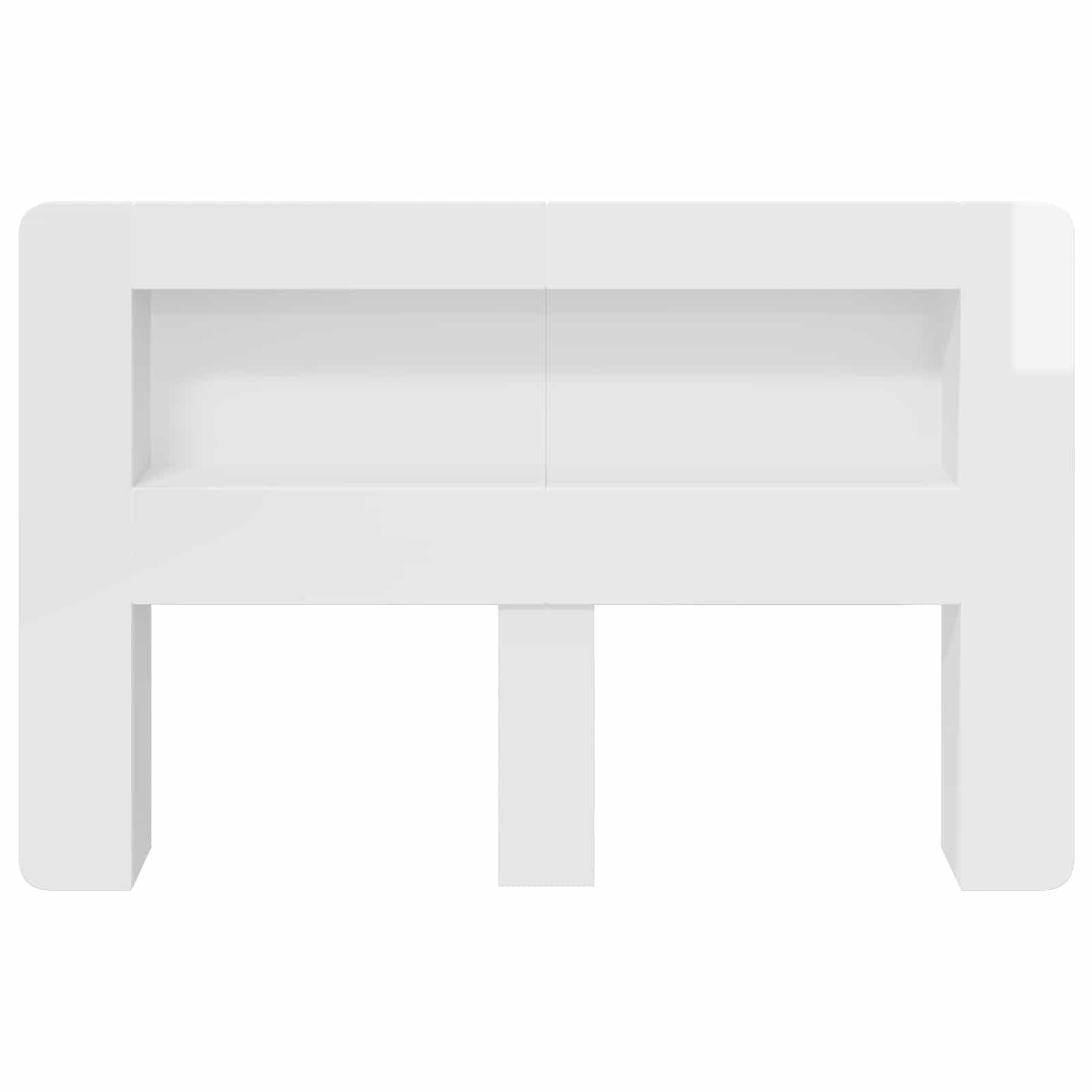 Cabinet de Tête de Lit Blanc brillant Bois d’ingénierie - XIOS