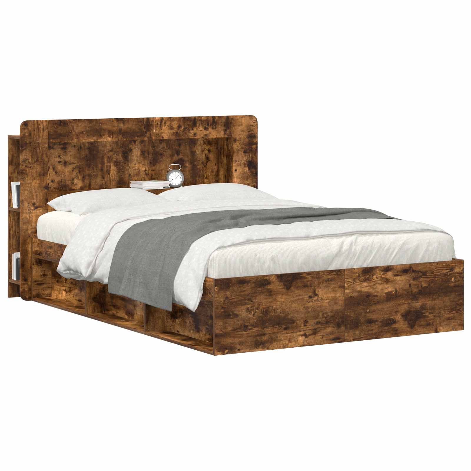 Cabinet de Tête de Lit Chêne fumé Bois d’ingénierie - XIOS