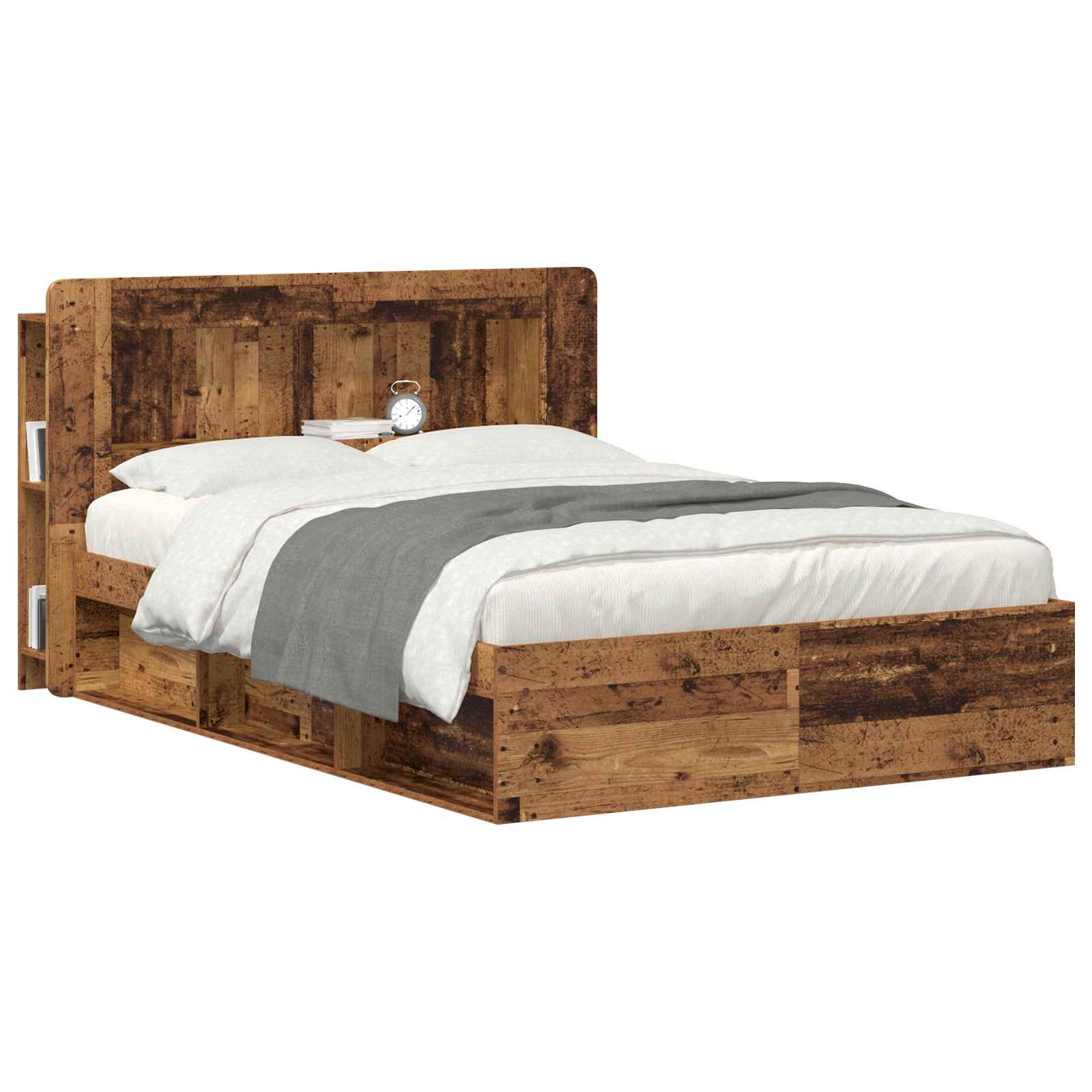 Cabinet de Tête de Lit Bois ancien Bois d’ingénierie - XIOS