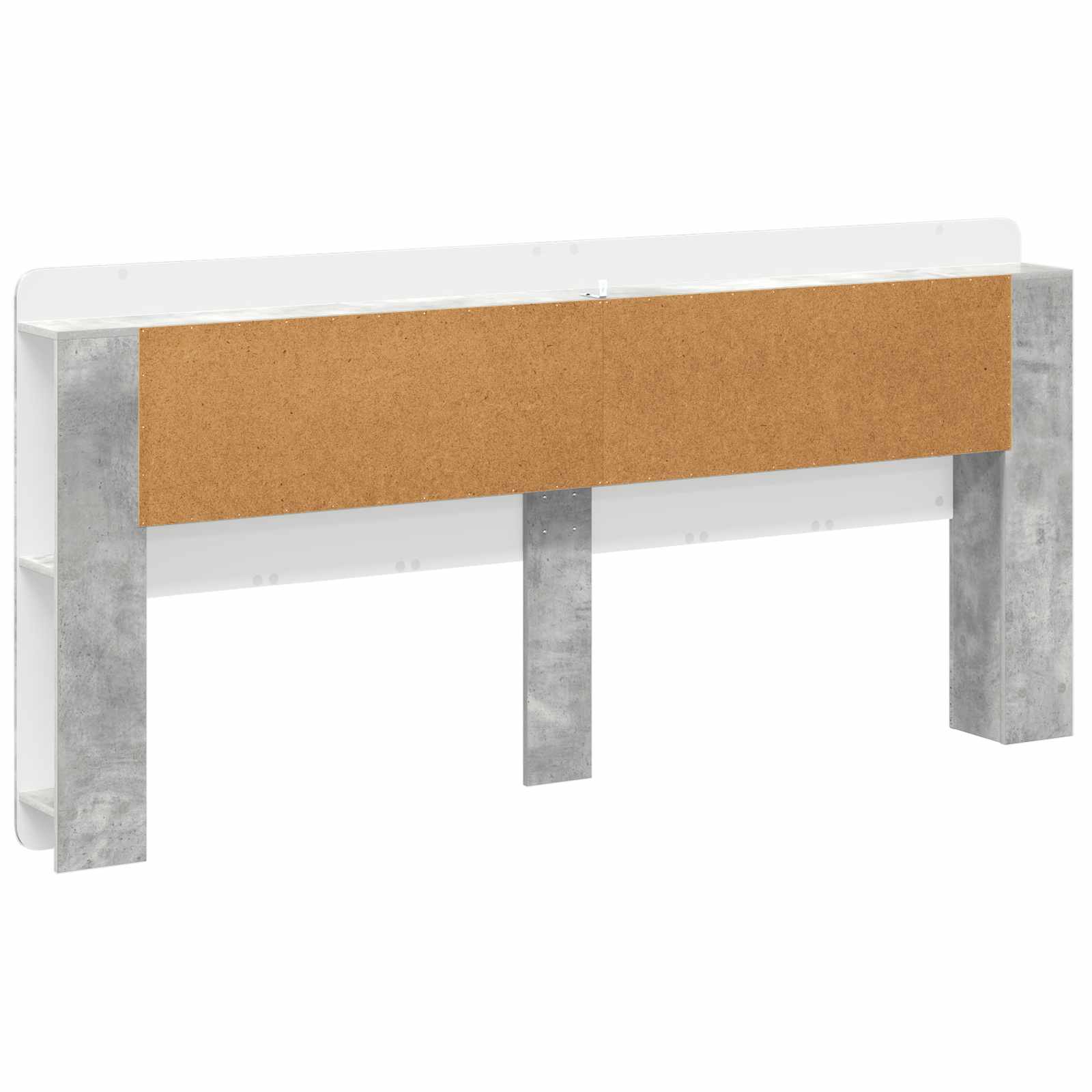 Cabinet de Tête de Lit Gris béton Bois d’ingénierie - XIOS