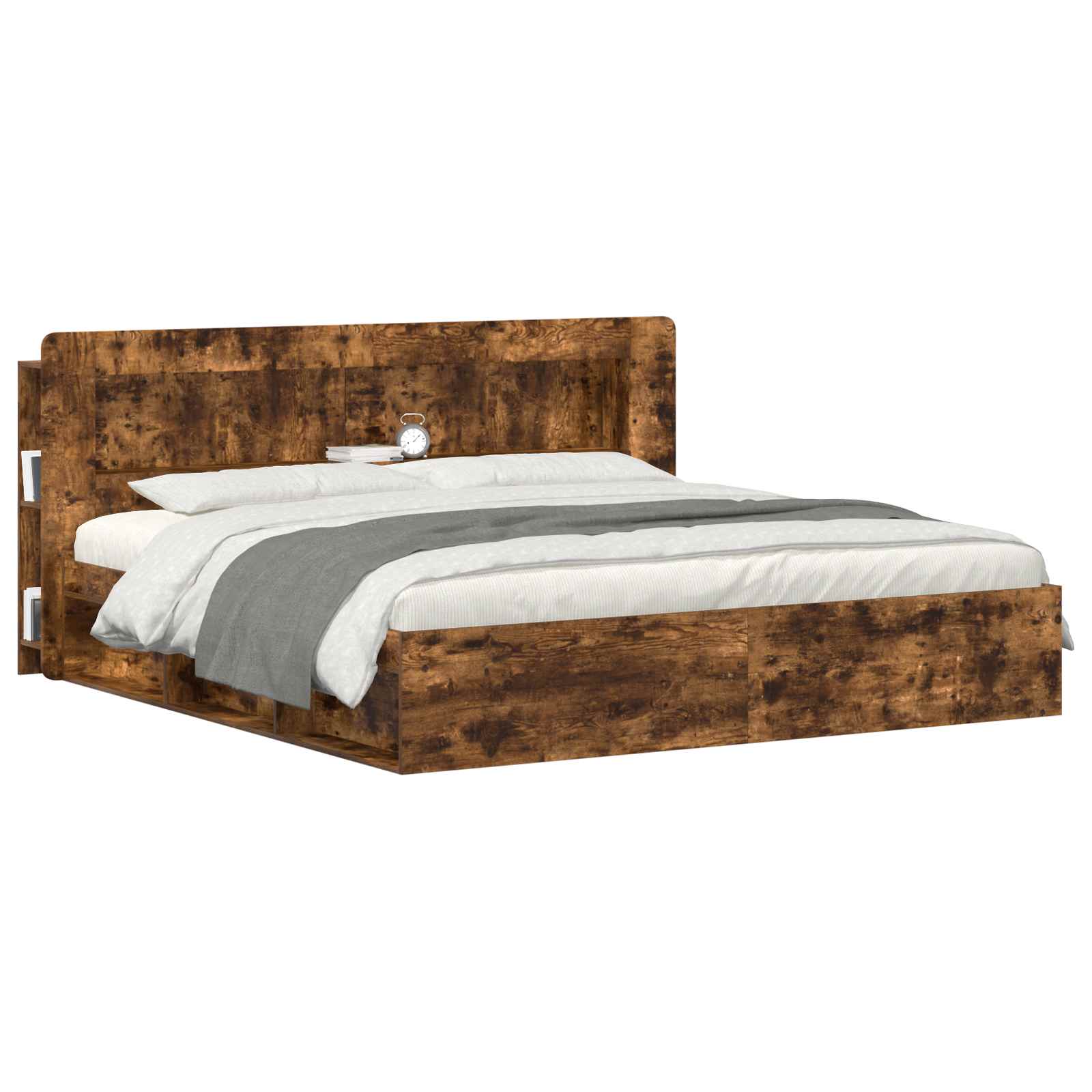 Cabinet de Tête de Lit Chêne fumé Bois d’ingénierie - XIOS