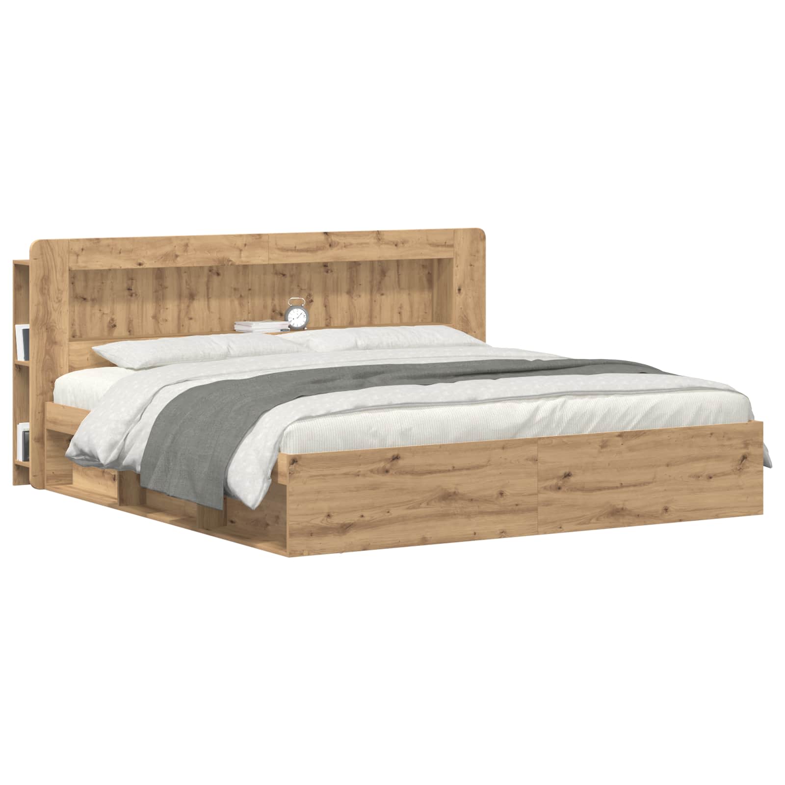 Cabinet de Tête de Lit Chêne artisanal Bois d’ingénierie - XIOS