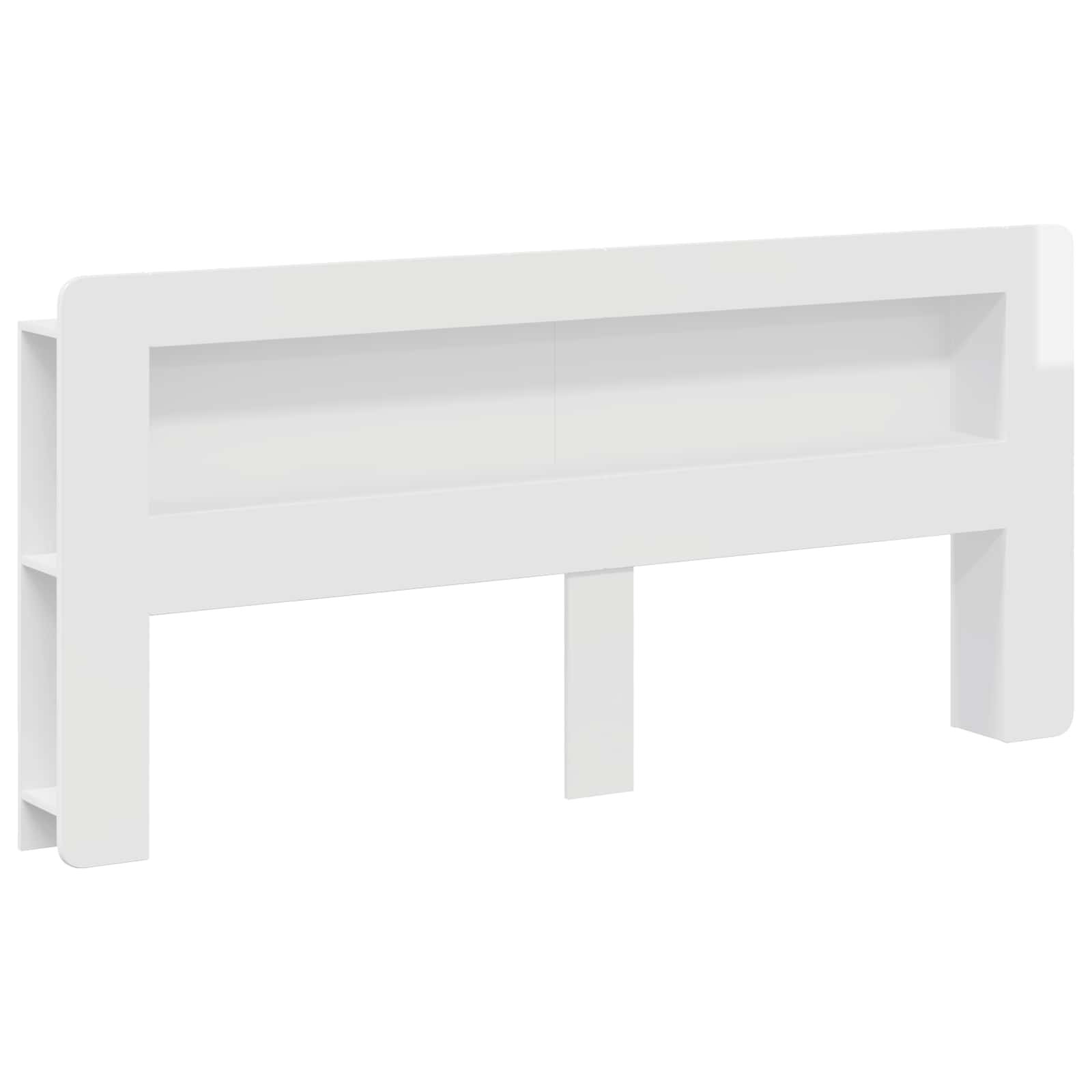 Cabinet de Tête de Lit Blanc brillant Bois d’ingénierie - XIOS